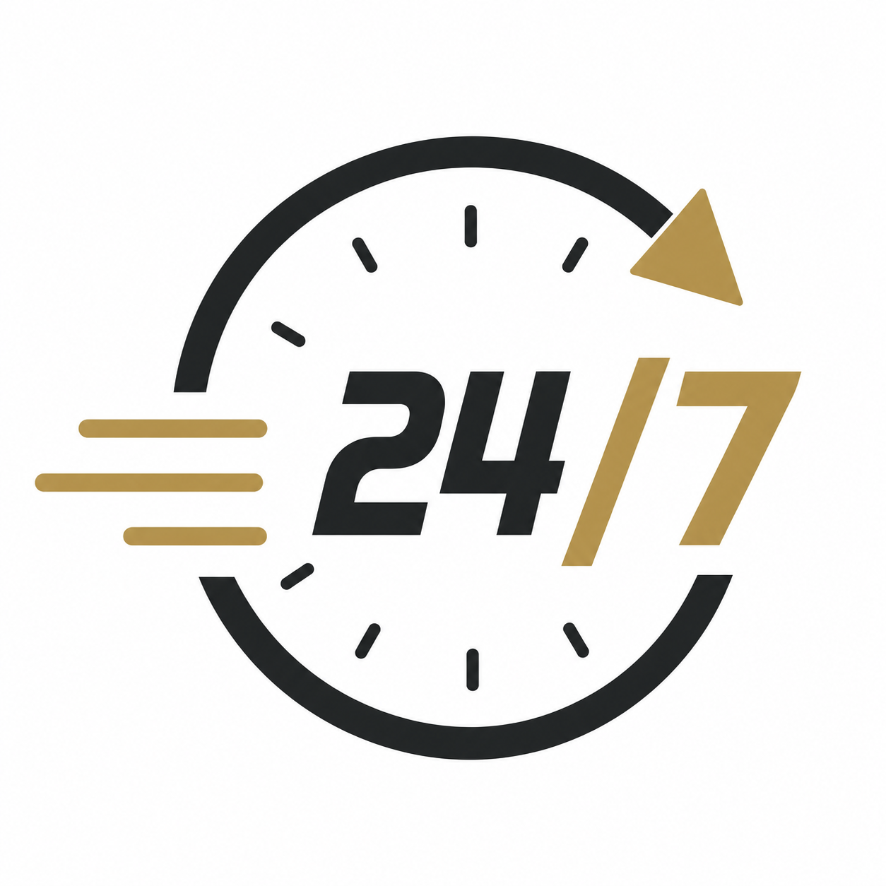 24/7 emergency response icon representing OES round-the-clock availability.