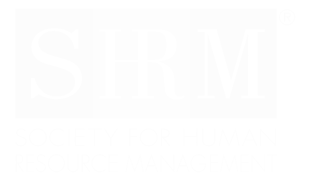 Logo for the Society for Human Resource Management, with large 'SHRM' letters and the full organization name underneath.