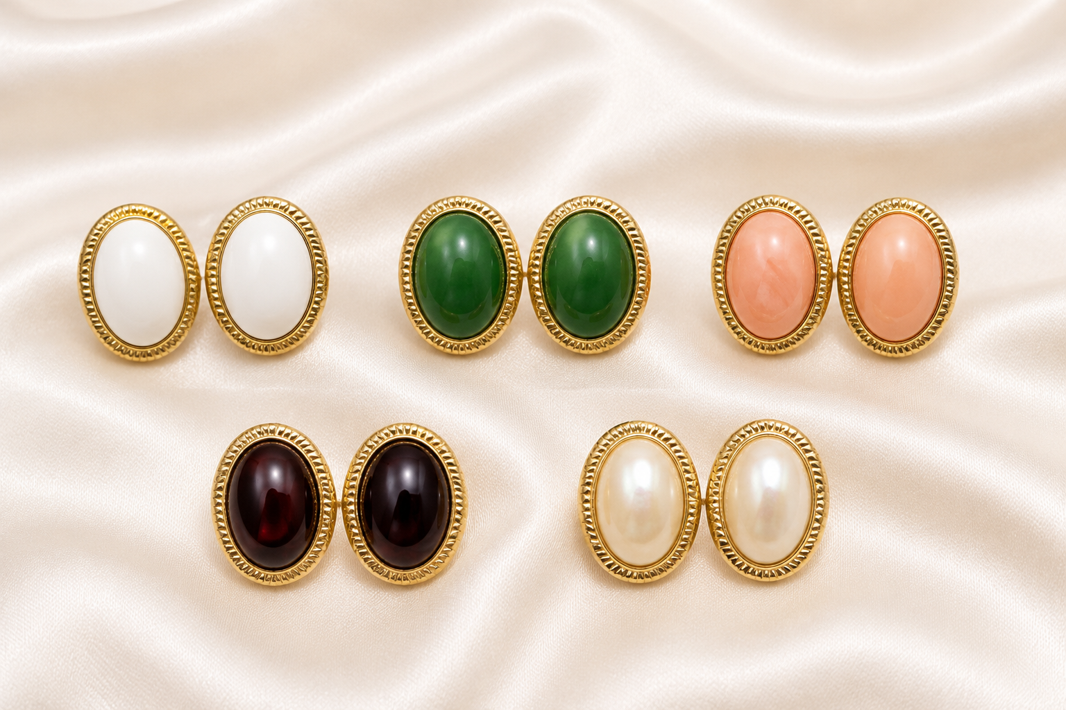 BIG OVAL  PEARRLLLLLL COLORED