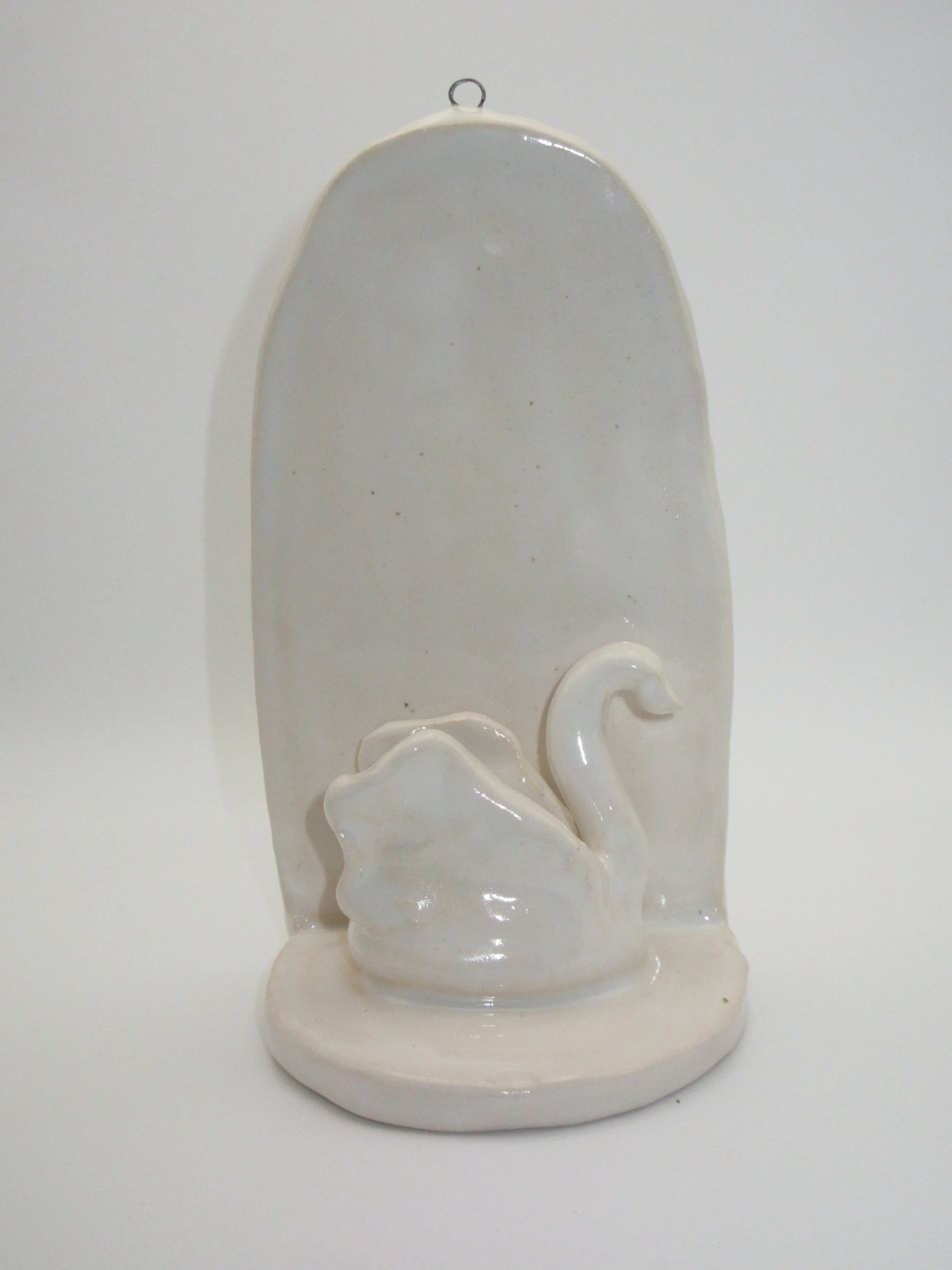 Swan wall cane holder