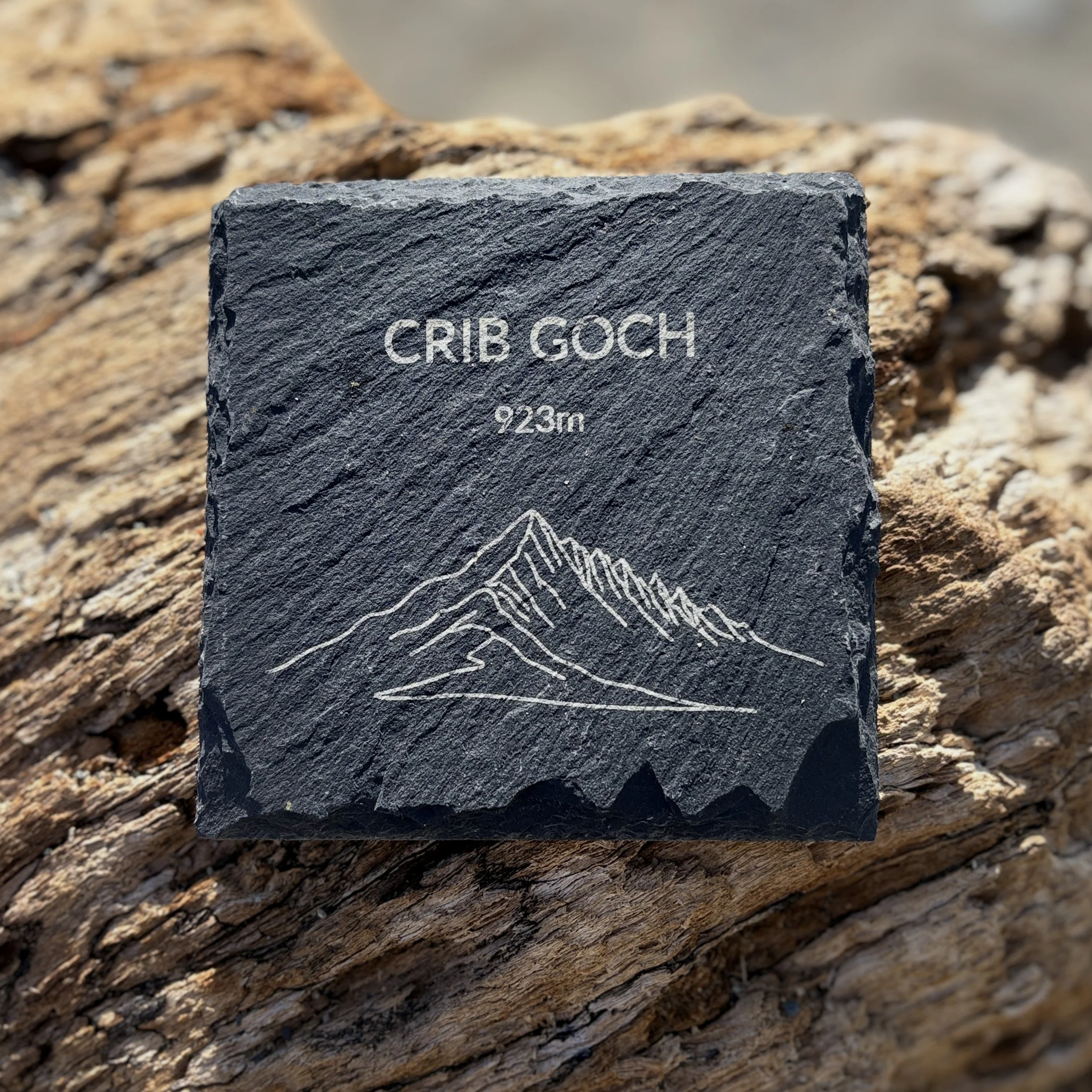 Crib Goch Slate Coaster