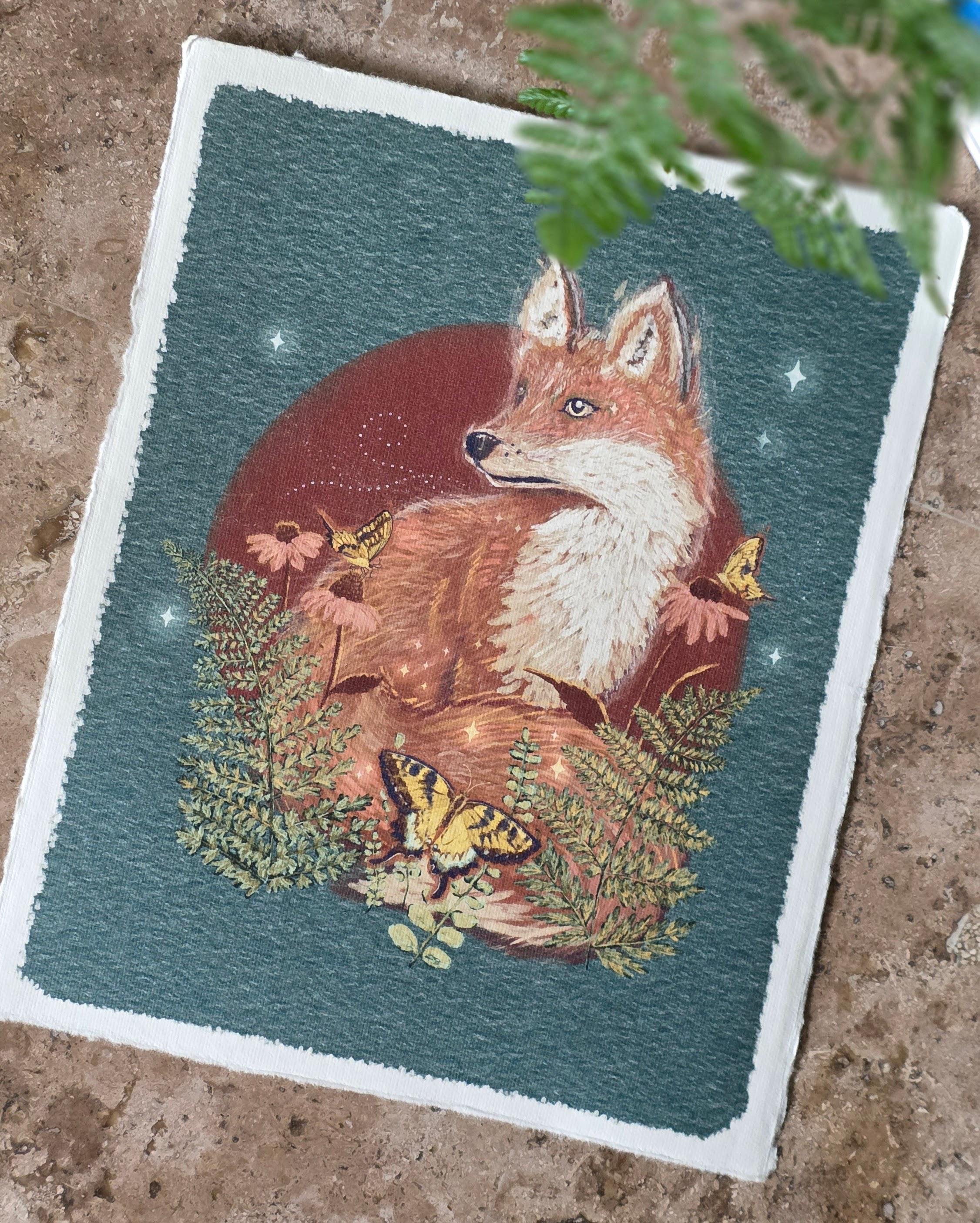 Red Fox and Butterfly | 8