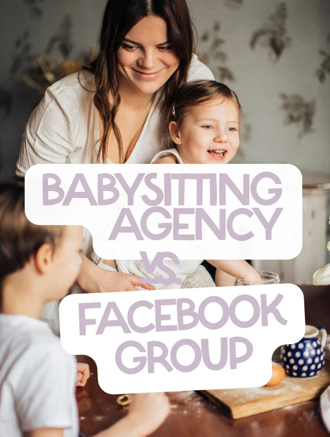 Facebook group vs. babysitting agency

📱 Facebook group:
✔️ Free
✔️ Fast responses
❌ No screening
❌ Quality varies
❌ You do all the interviewing

💛 Agency:
✔️ Thorough screening
✔️ Qualified, matched sitters
✔️ Ongoing support
✔️ Insurance and liab