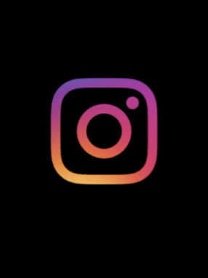 Instagram logo on a black background