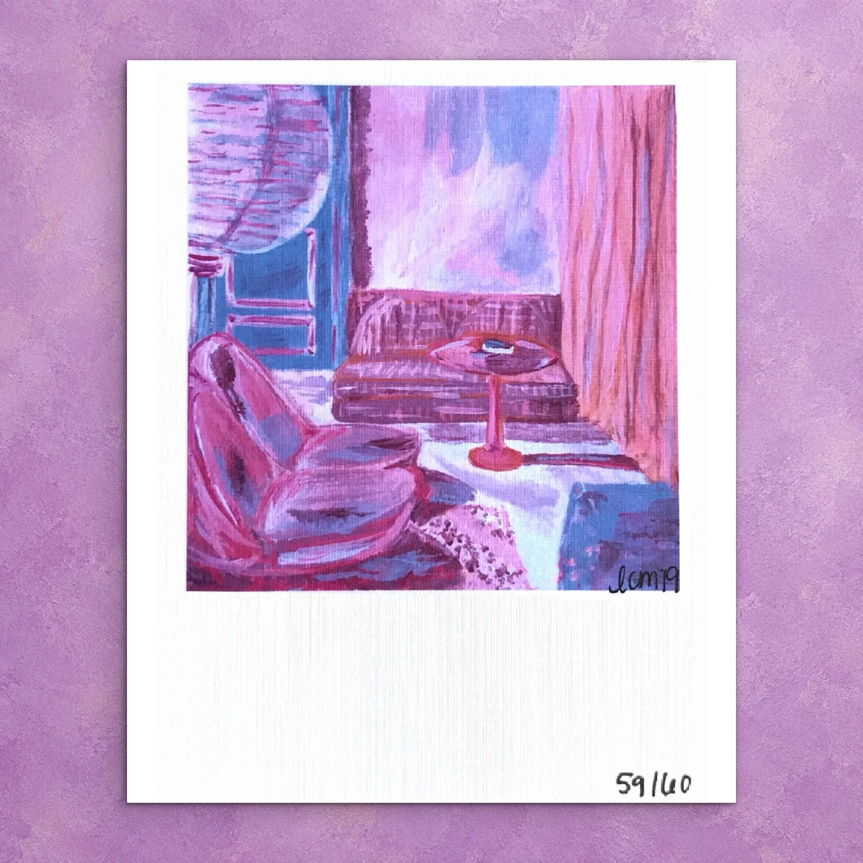 Pink Room - Polaroid Size Print