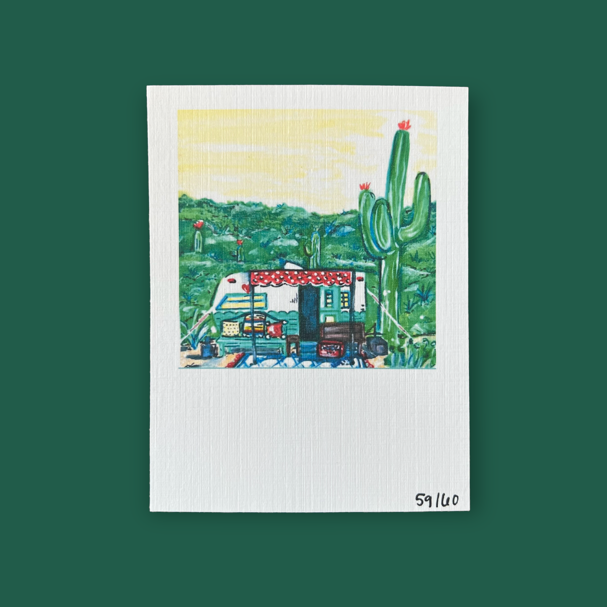 Camping - Polaroid Size Print