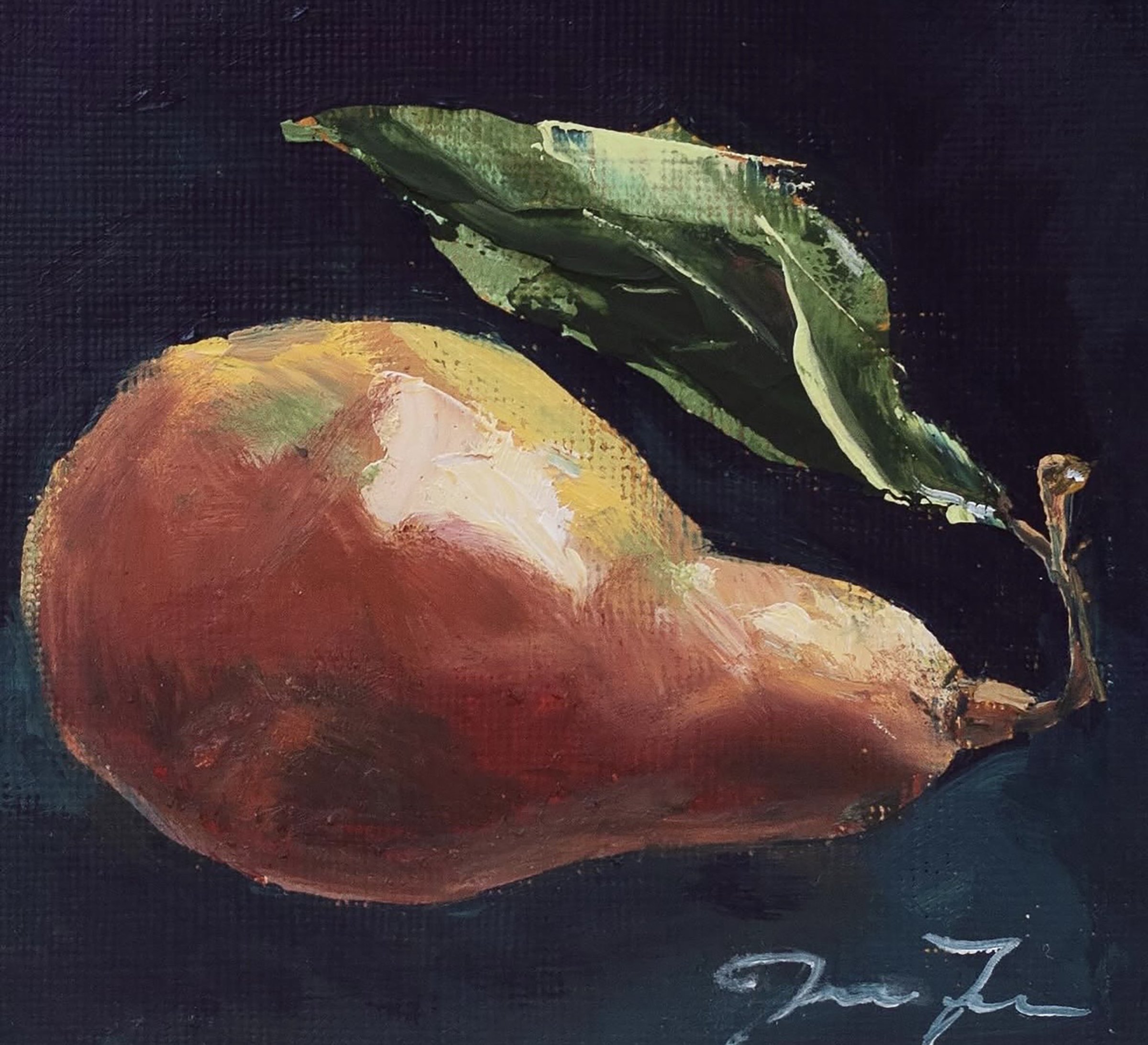 Work is a necessity 6x8 oil on panel