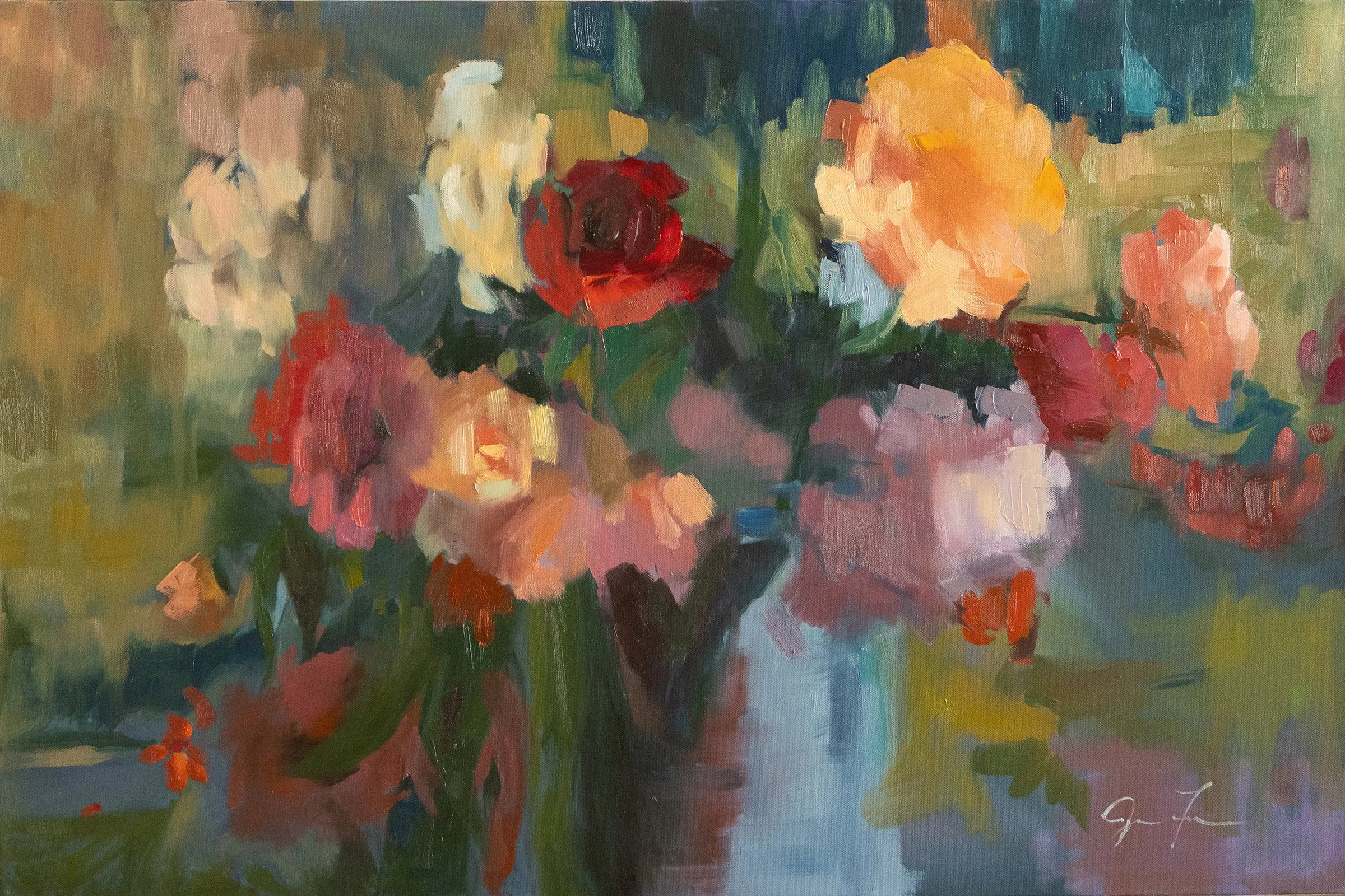 Makes Music 36x24 oil on canvas
