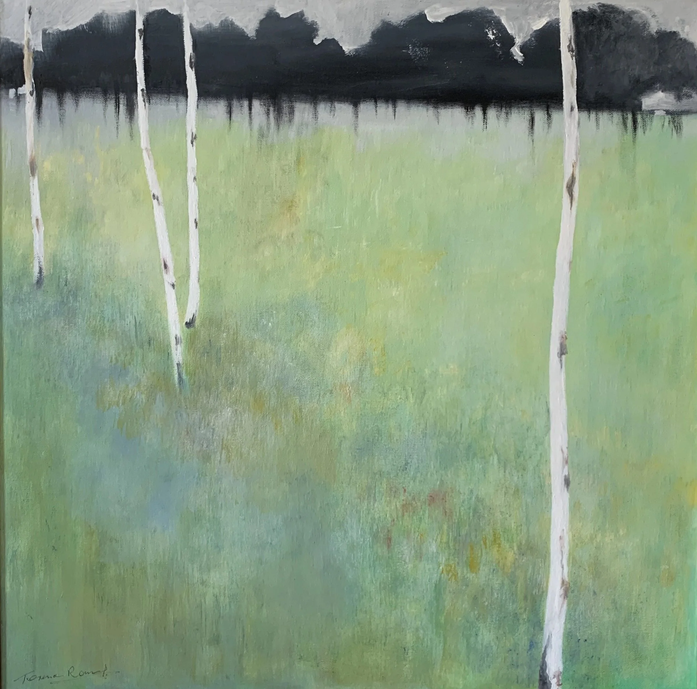 Tree Lines - 63 x 63 cm