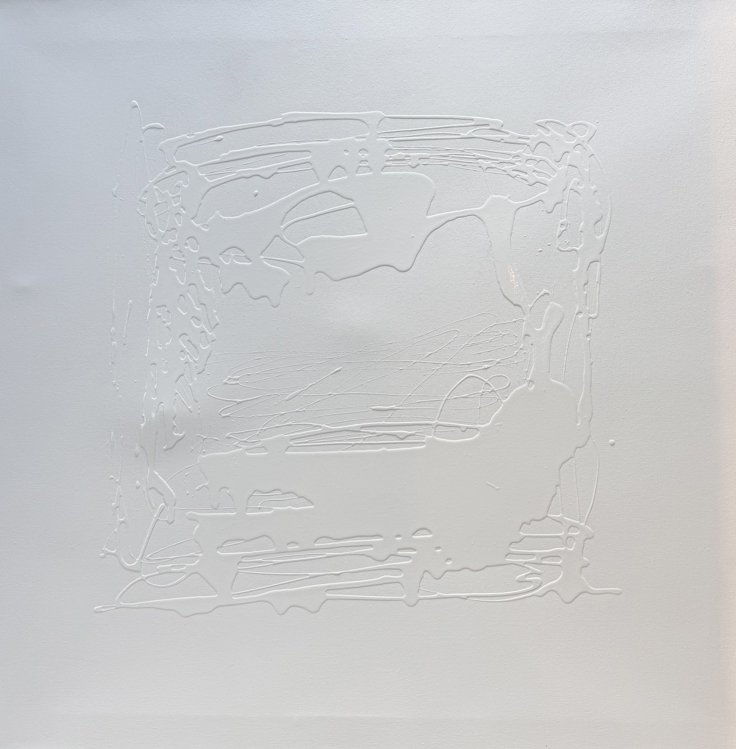 White on white (I) - 80 x 80 cm