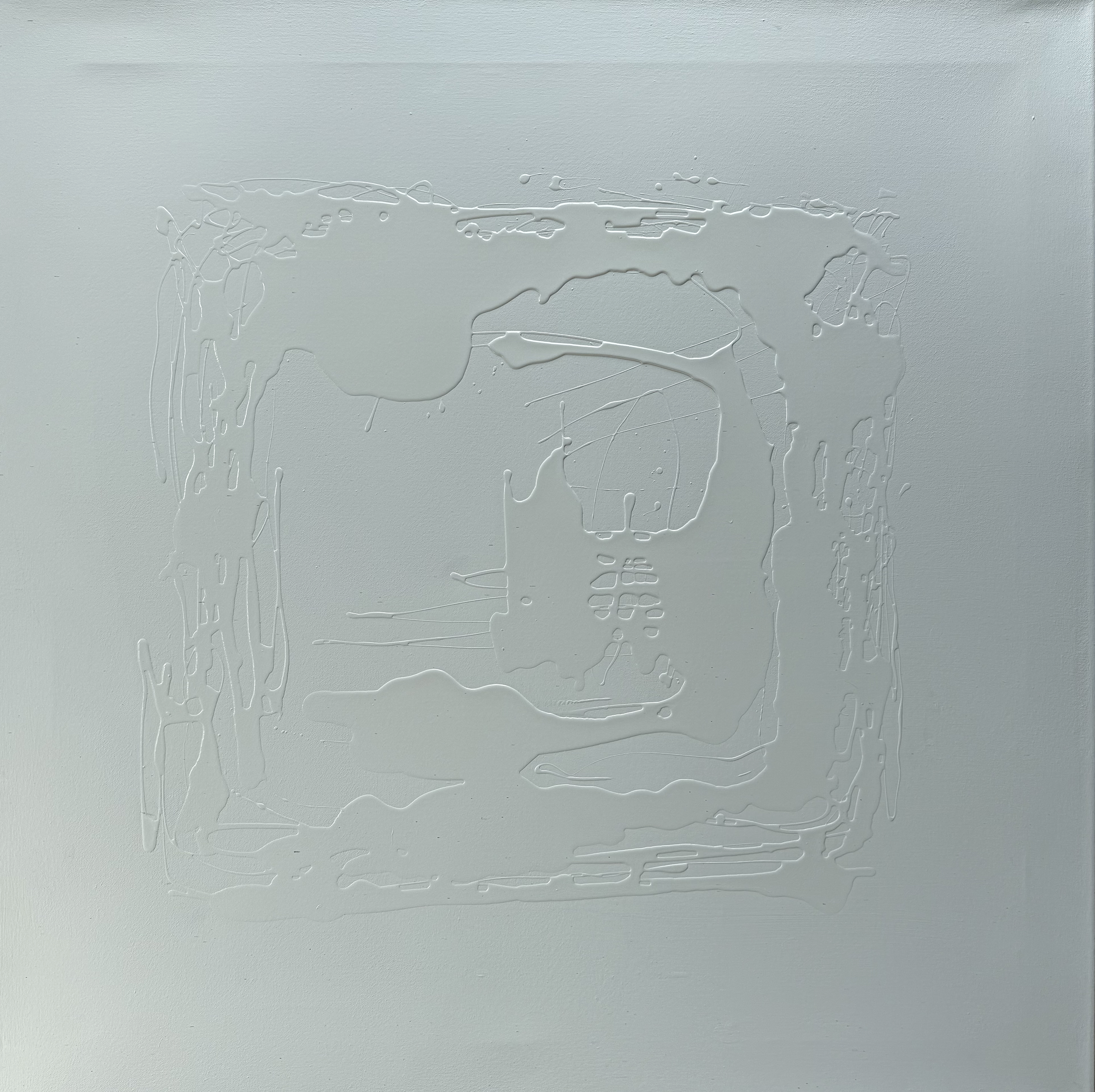 White on white (III) - 80 x 80 cm