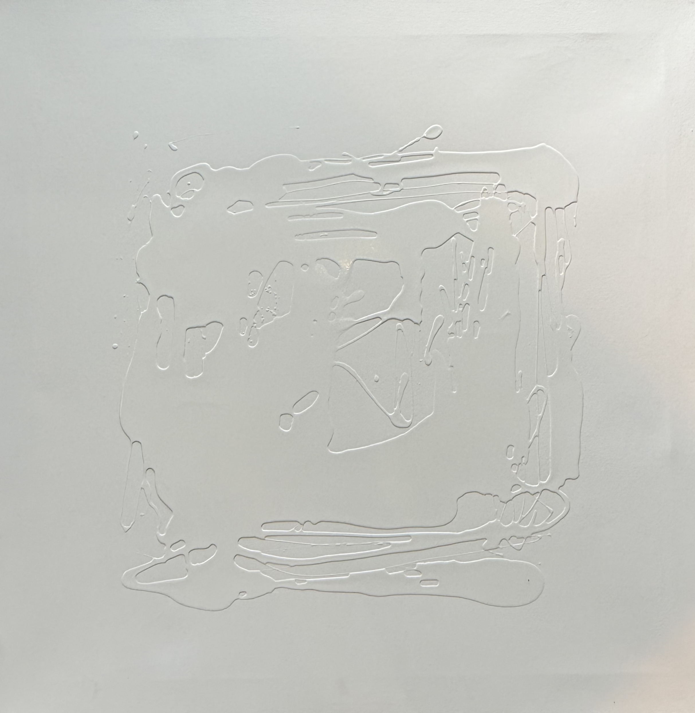 White on white (II) - 80 x 80 cm