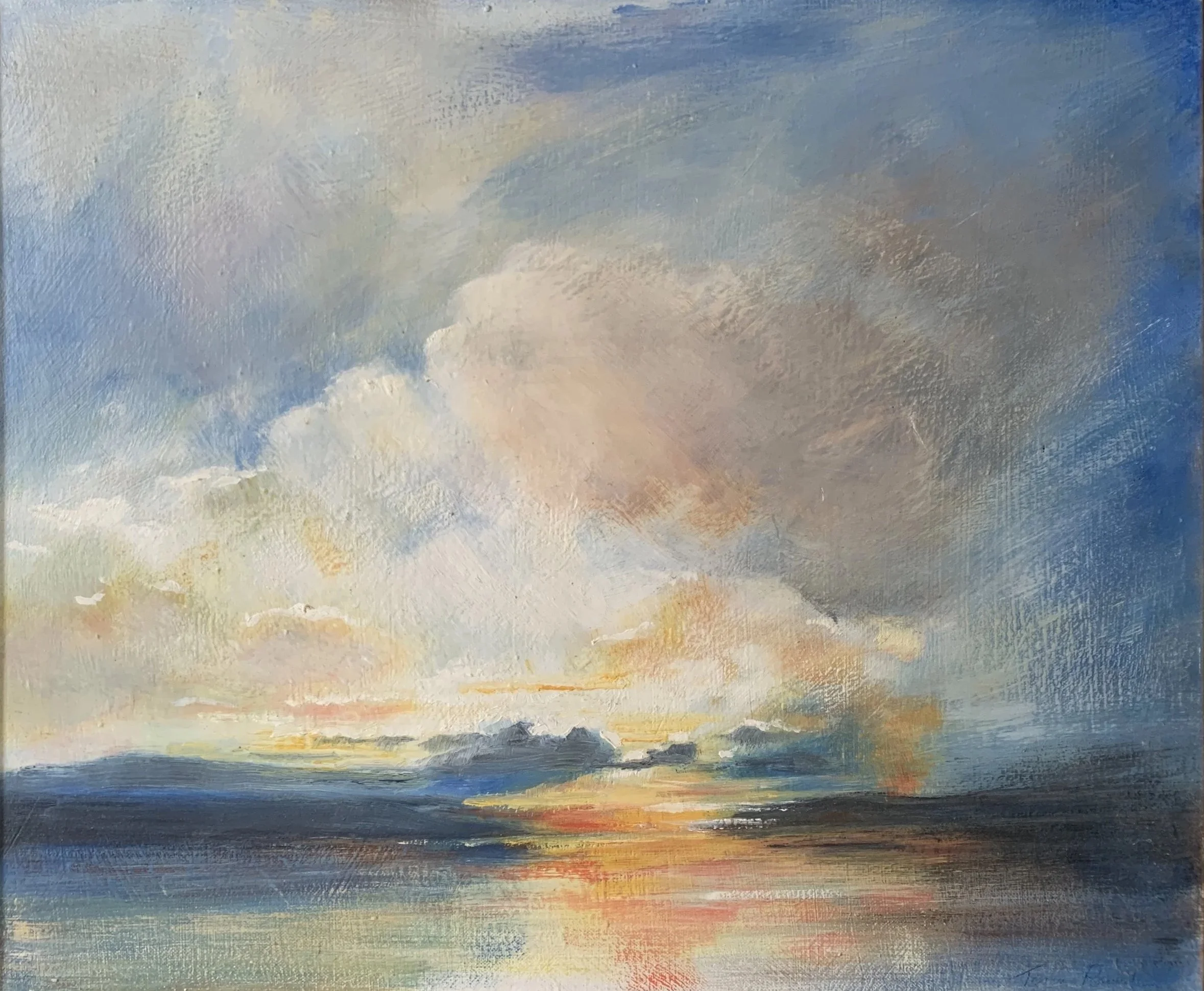 Sunset Burst - 80 x 80 cm