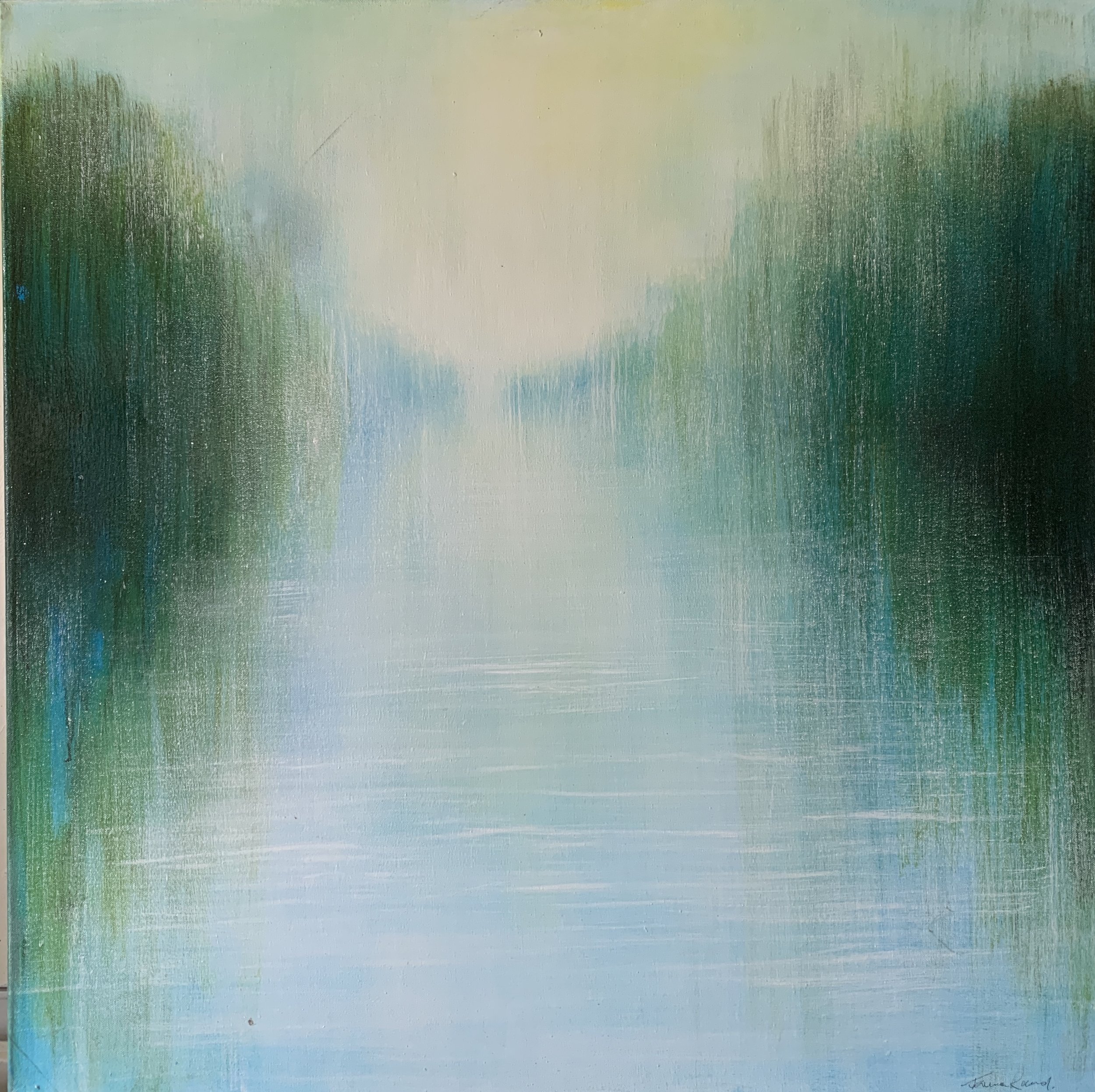Lay in a Shimmer - 82 x 82 cm