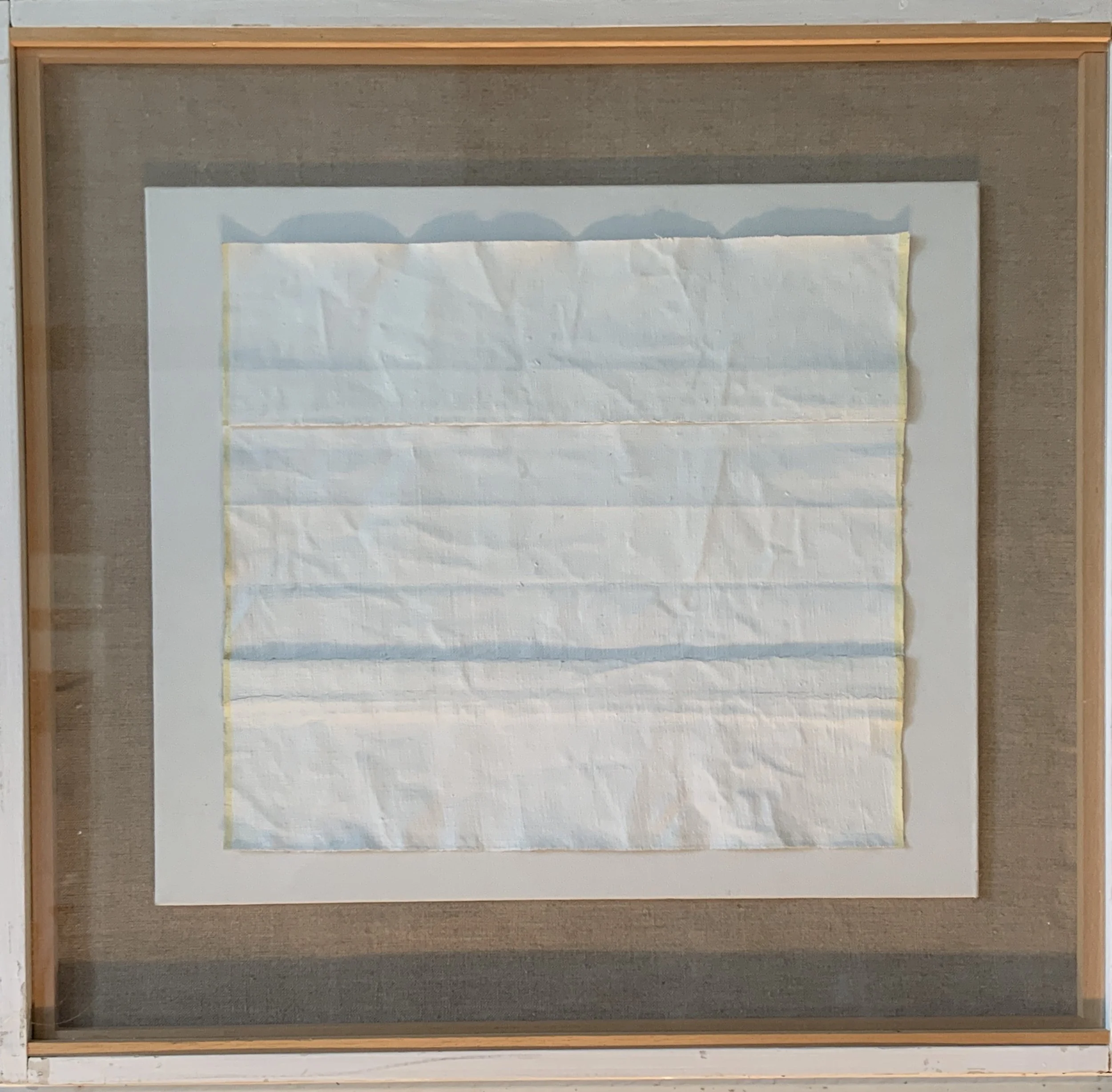 Abstract V (white on white) - 47 x 47 cm