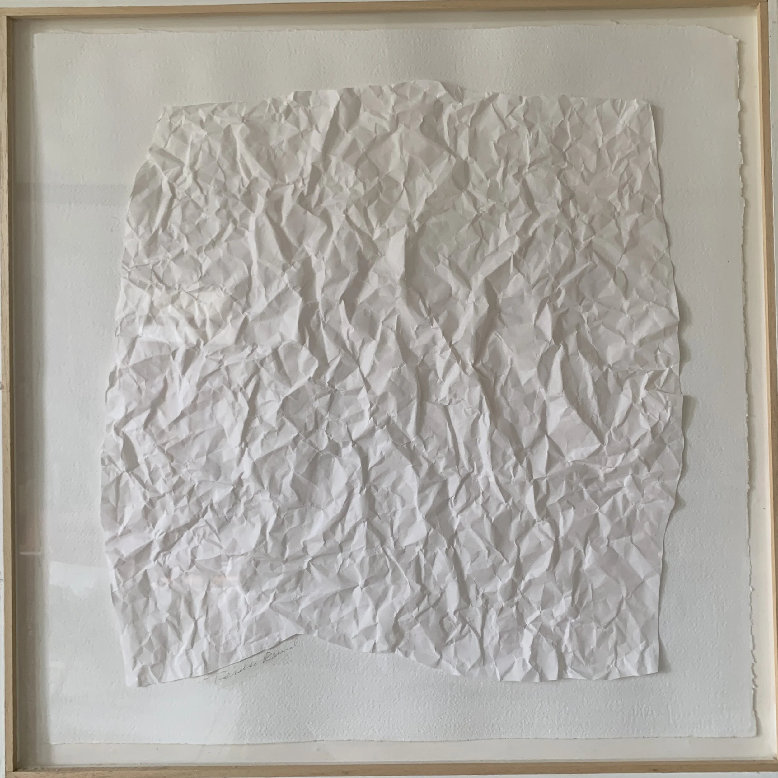 Abstract III (white on white) - 63 x 63 cm