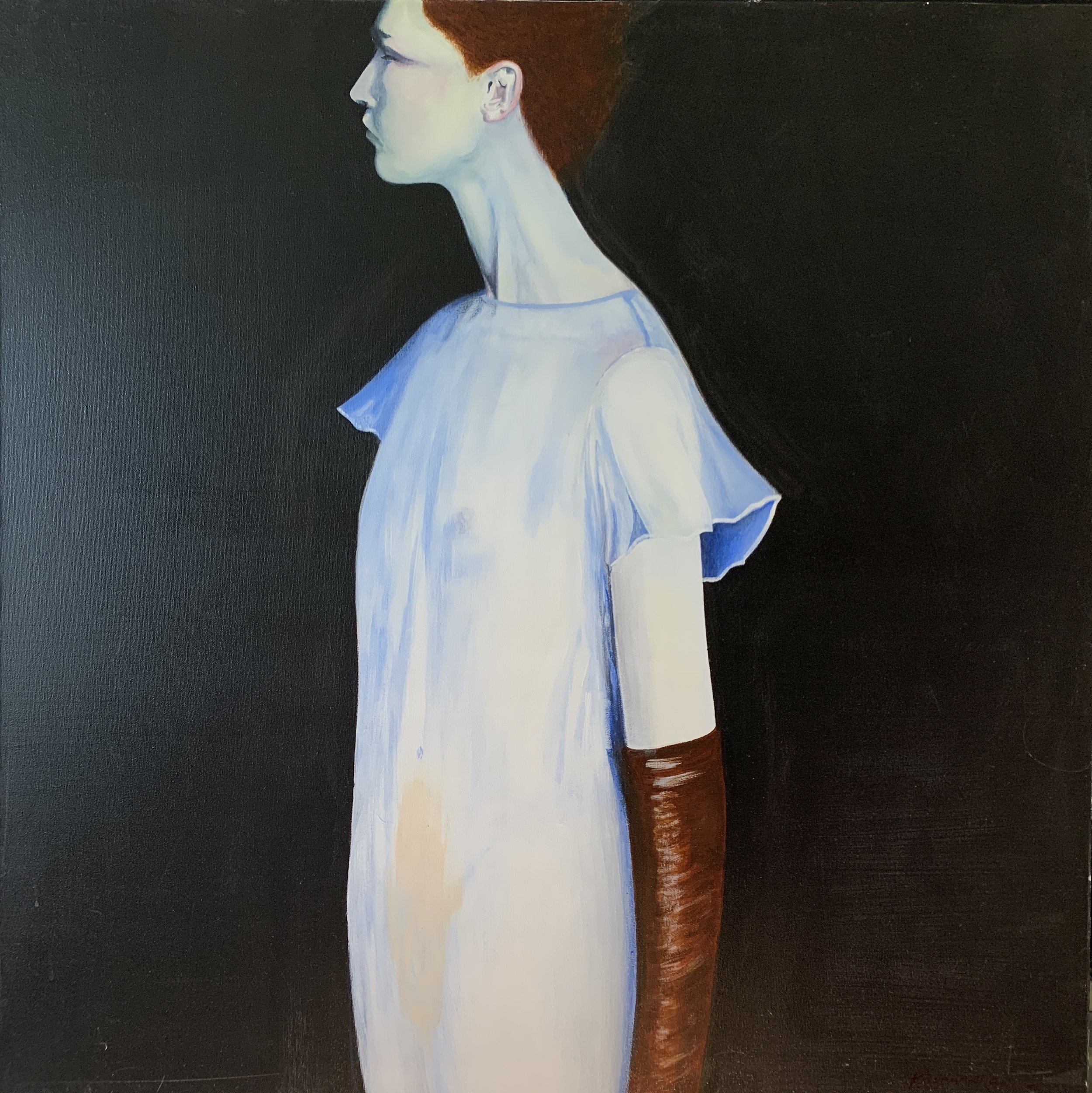 The Leather Glove - 92 x 92 cm