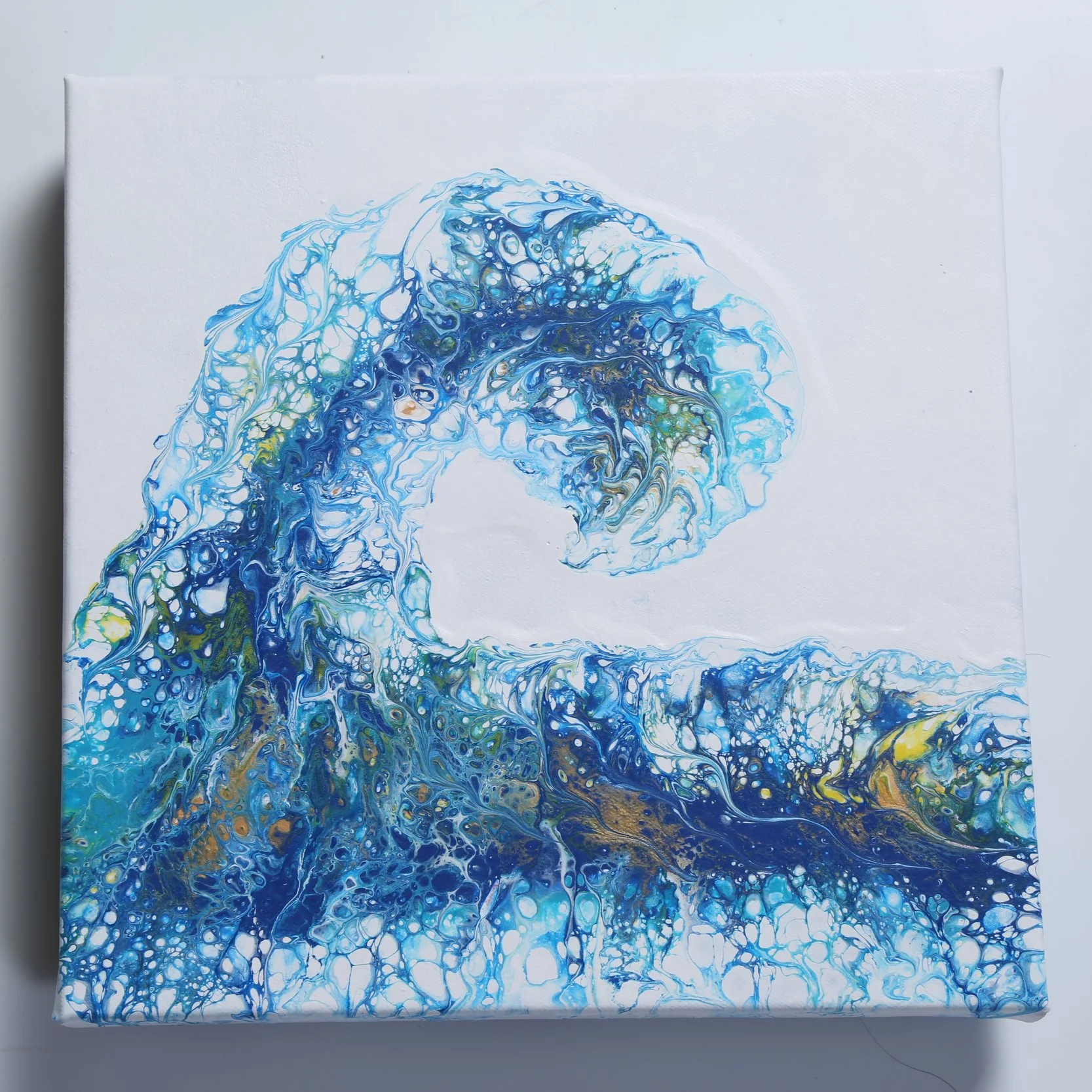 Blue Wave - 10x10in canvas - $333