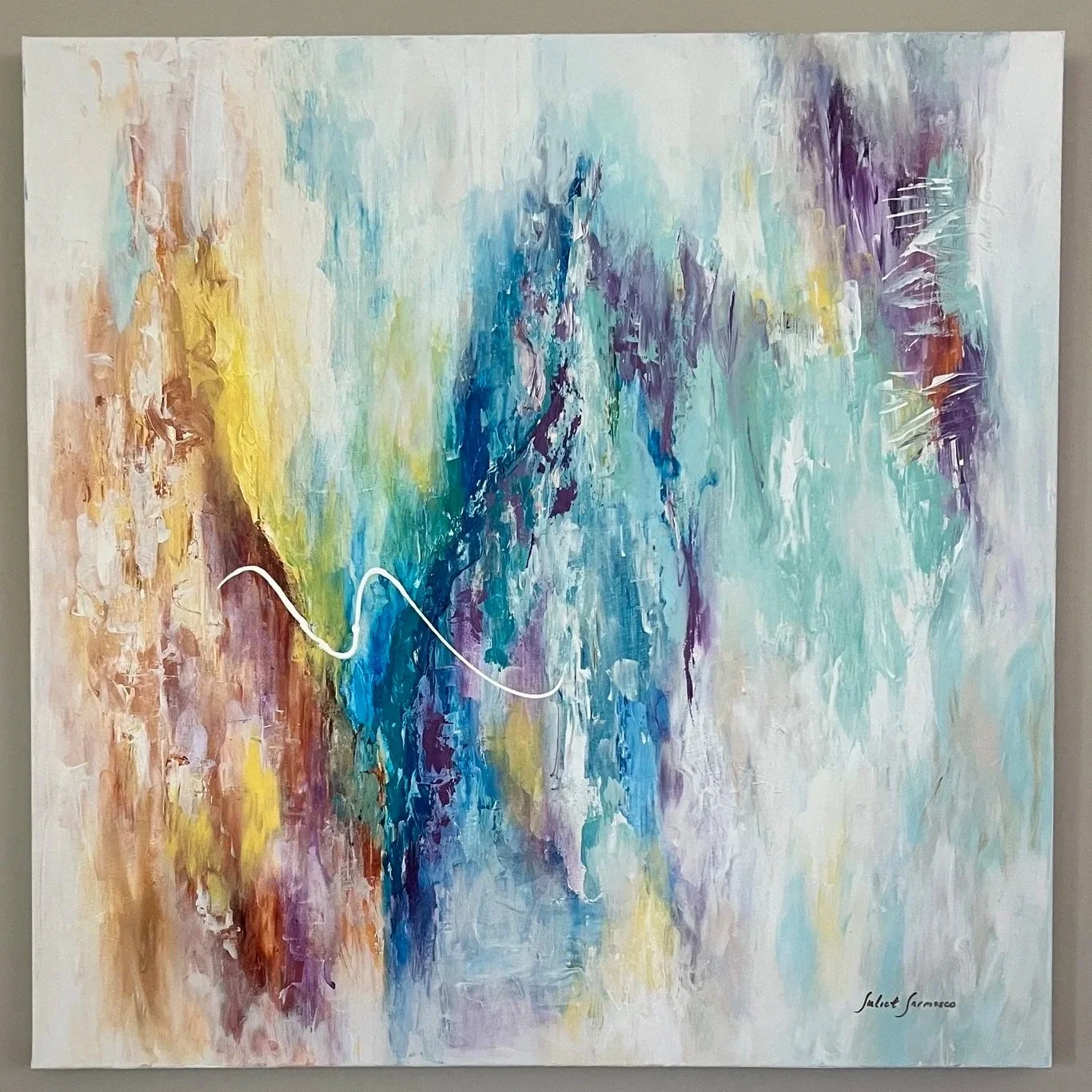 After the Rain -30in x 30in canvas - $1,111