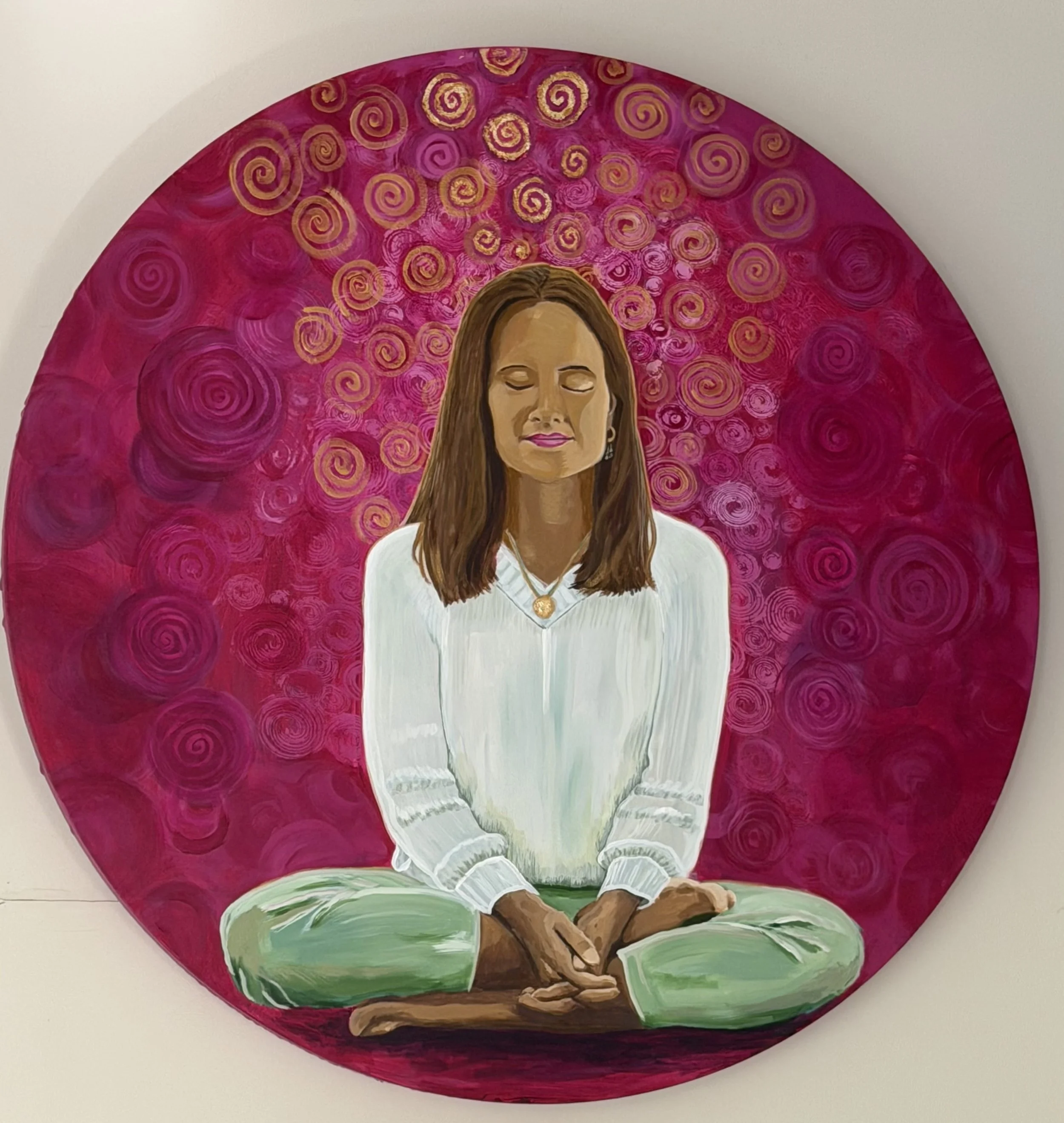 Sacred Mother, Sacred Self - 36in diameter (circle) - $3,333