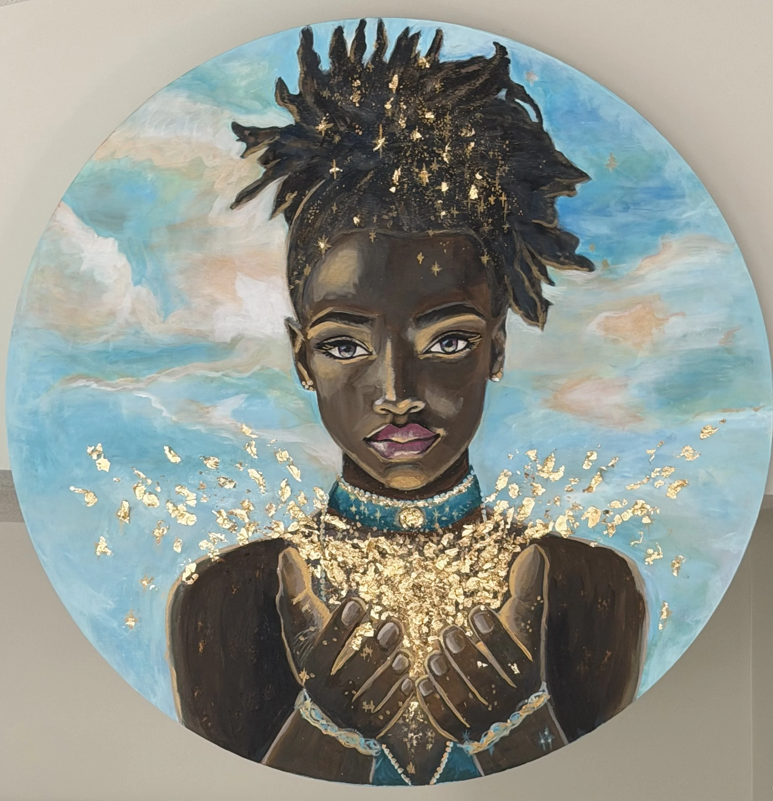 Mother Earth Awakens - 36in diameter (circle) - $3,333