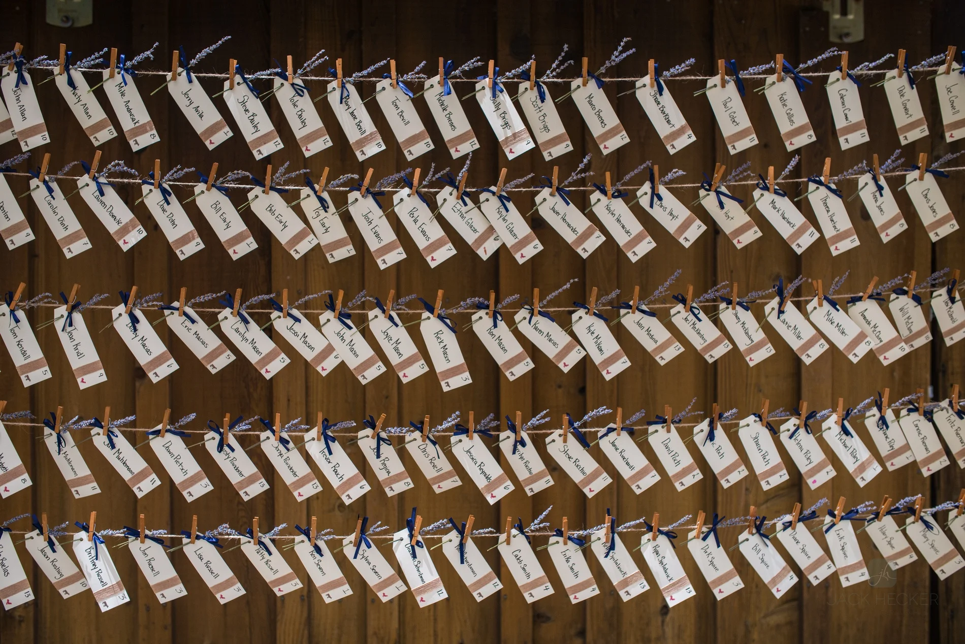 Various styles of escort card displays (Copy)