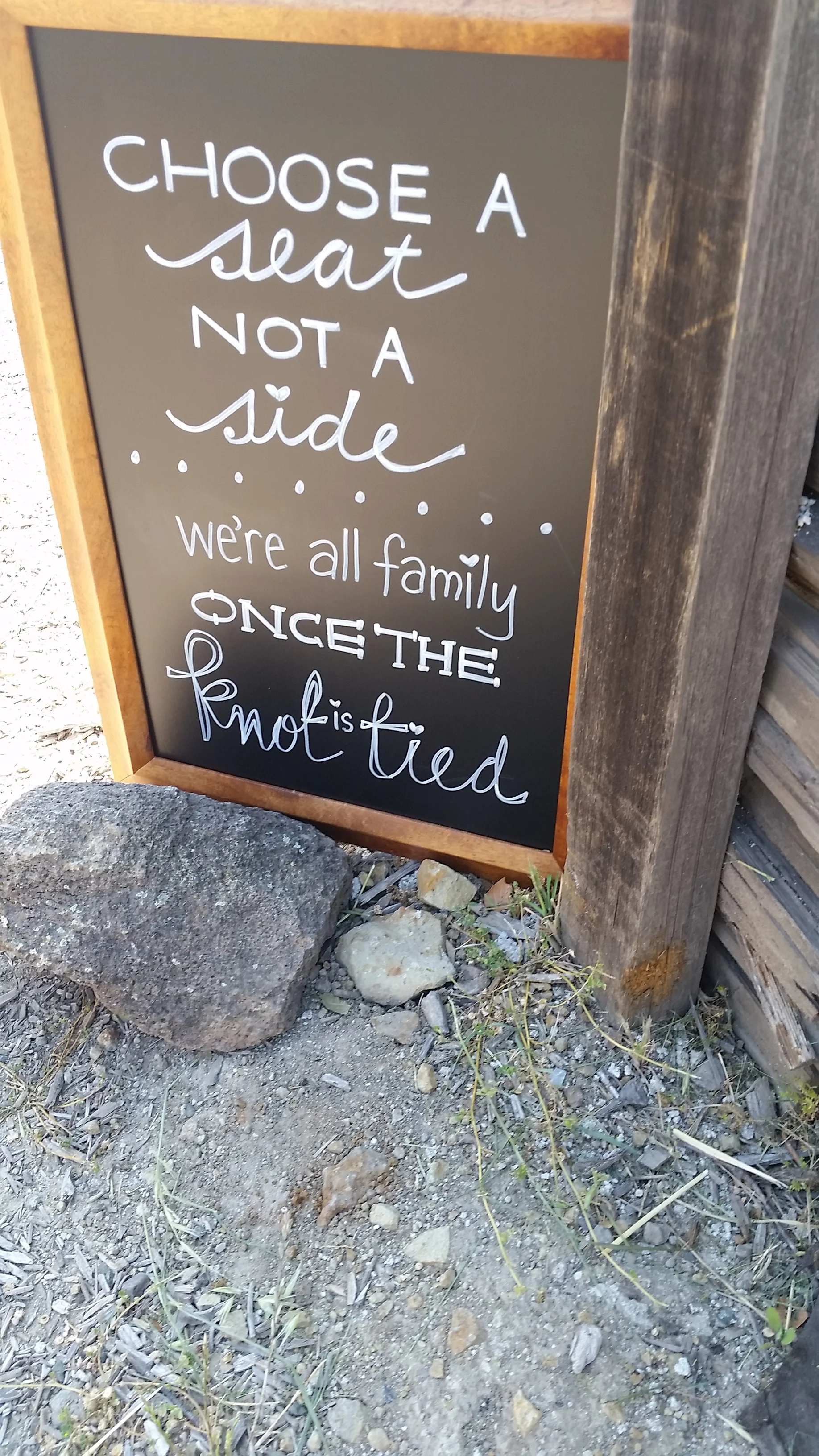 Natural wood tall chalk board (Copy)