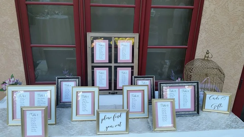 Seating chart display - various frames (Copy)