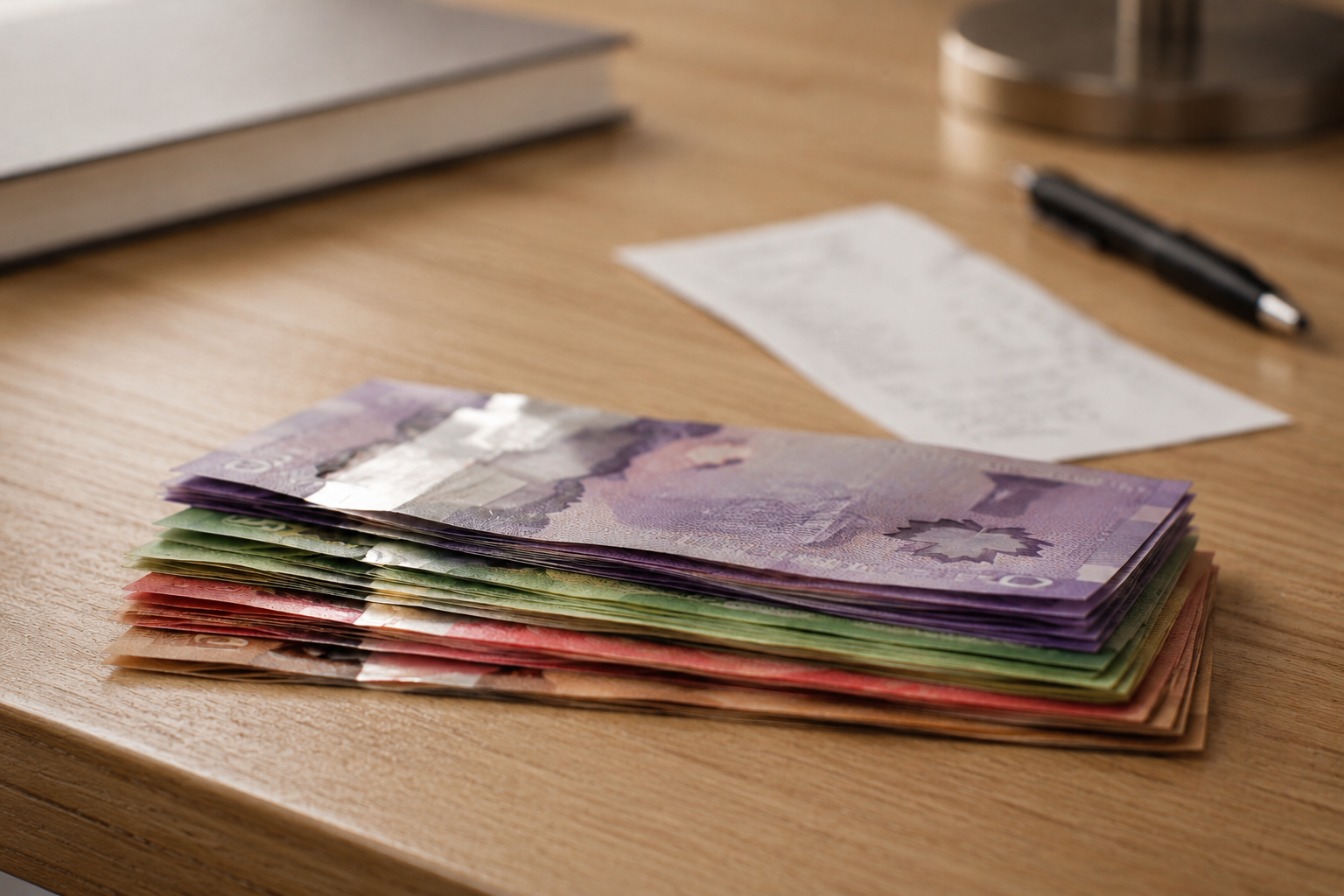 How to record a cash payment from a client in Canada