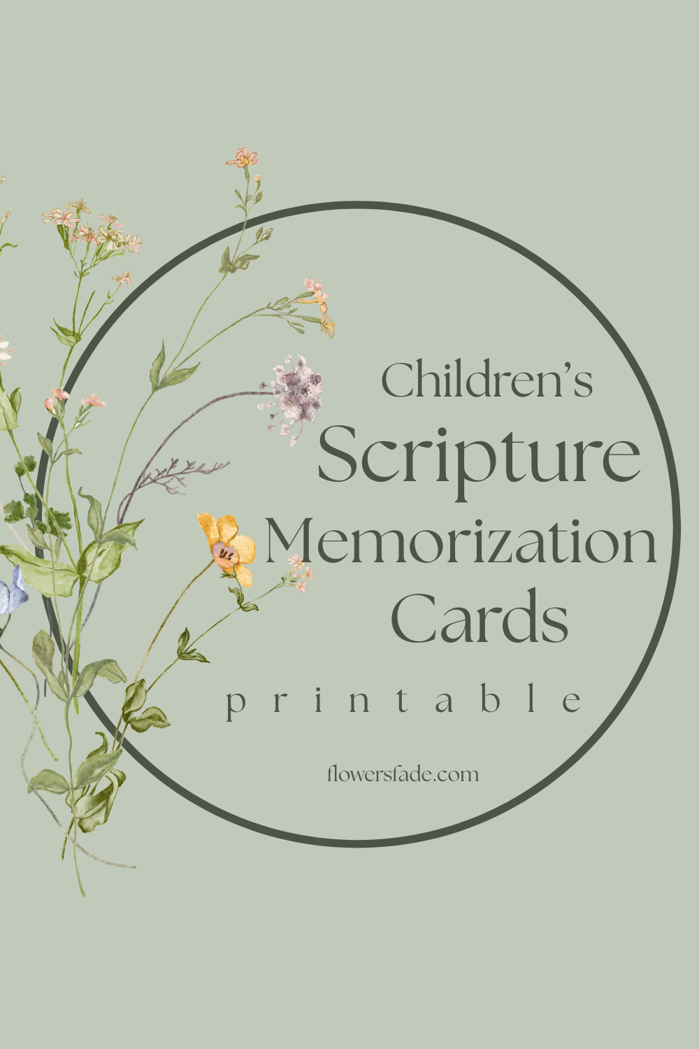 Children's Scripture Memorization Cards