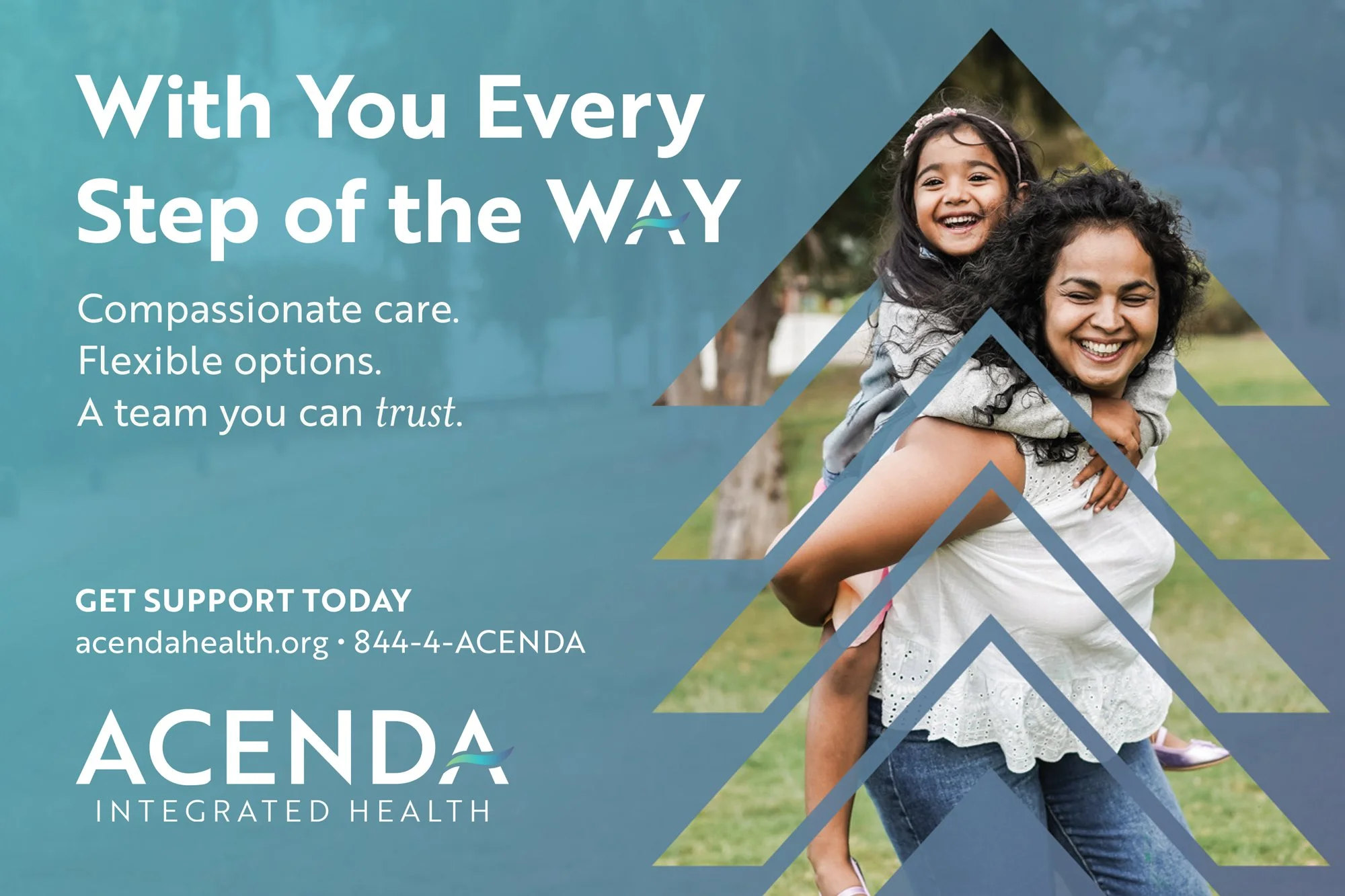 Acenda | With You Every Step of the Way Campaign Asset