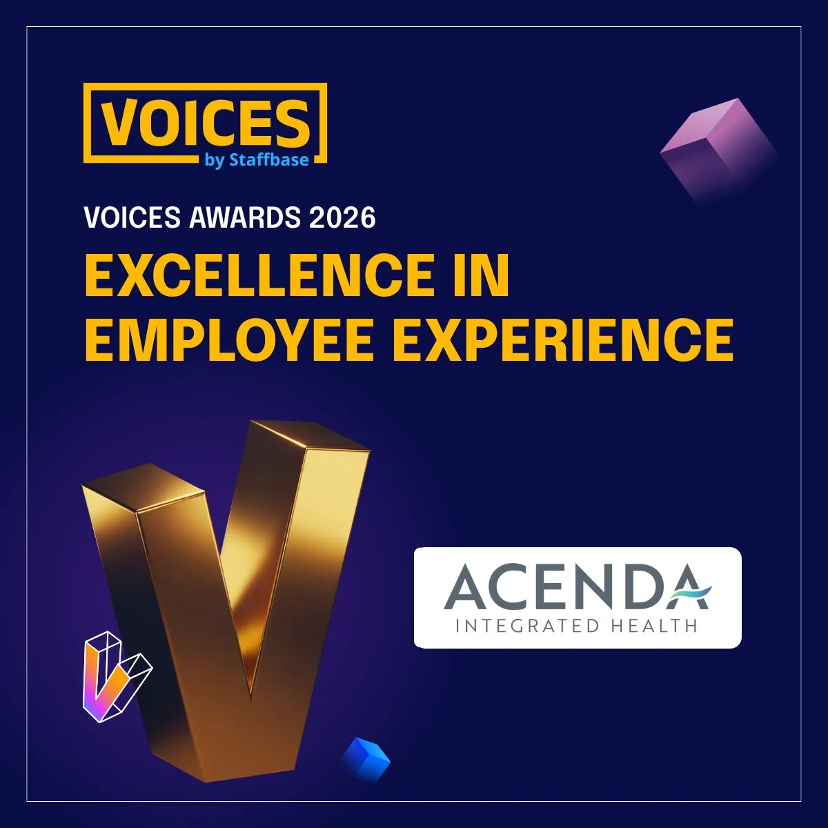 2026 VOICES by Staffbase award for excellence in employee experience