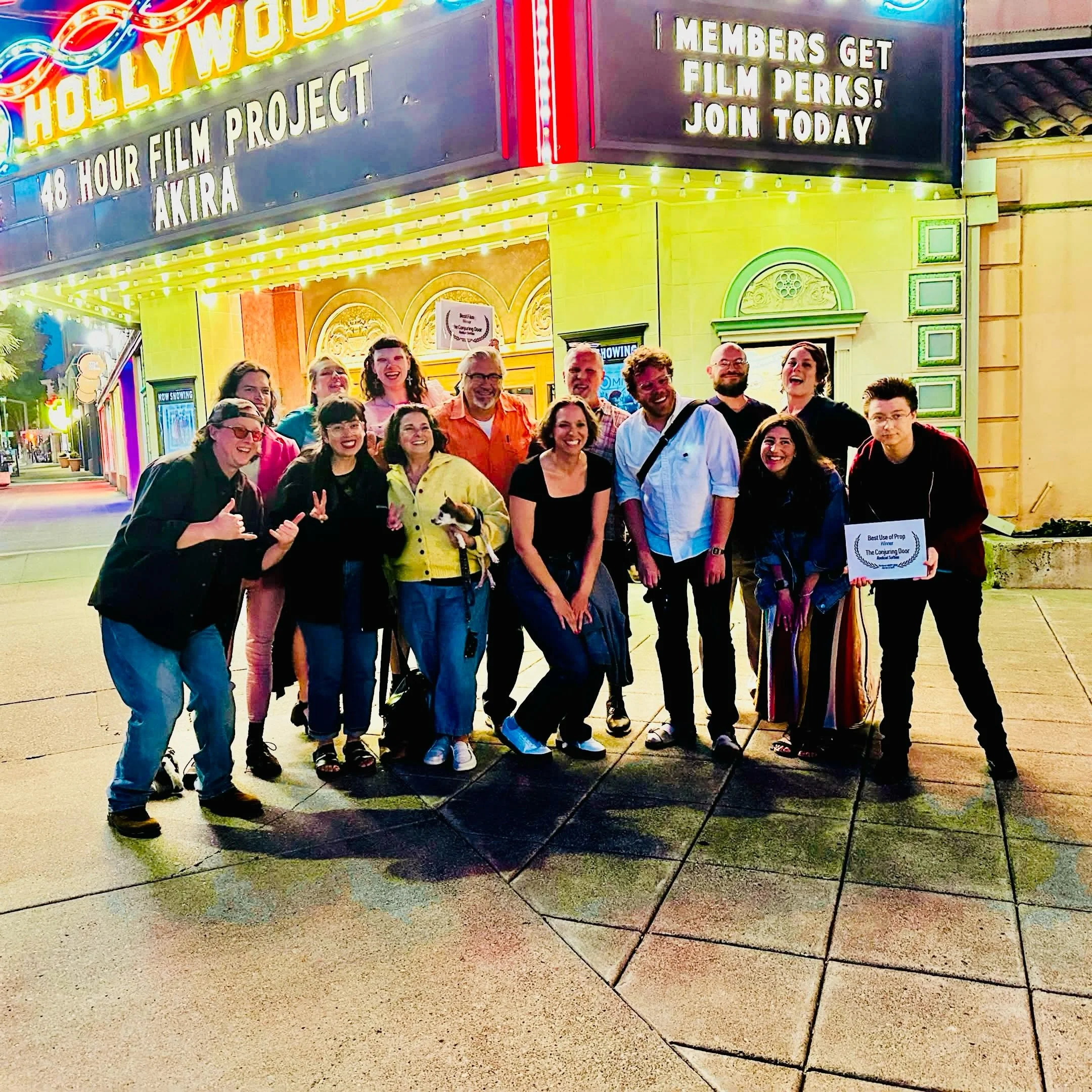 🏆 WINNER - PORTLAND HORROR / SCI-FI 48HRFP

THE CONJURING DOOR

🏆 BEST FILM
🏆 BEST WRITING
🏆 BEST ART DIRECTION &amp; PRODUCTION
🏆 BEST USE OF PROP
🏆 BEST USE OF GENRE

And now we&rsquo;re headed to FILMAPALOOZA + YES WE CANNES! 

What an incre