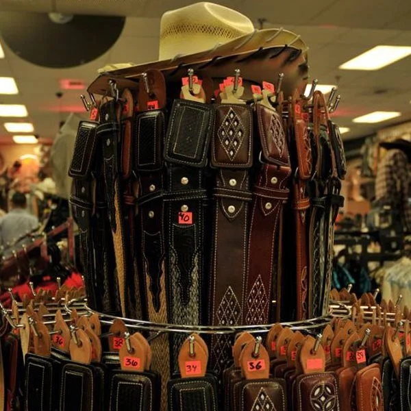 r&r western wear, cowboy hat and belts