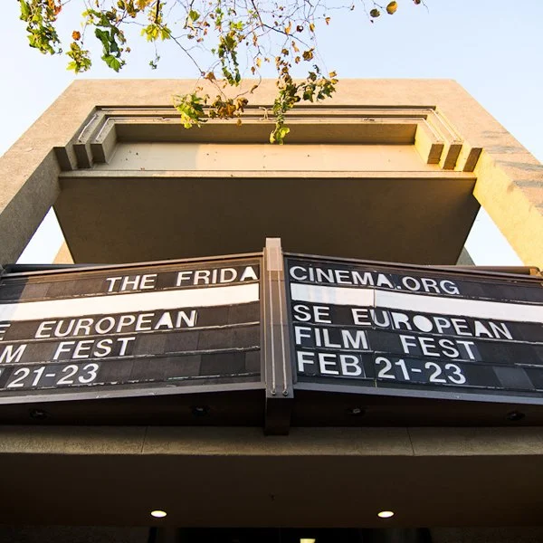 the frida cinema, movie theater sign