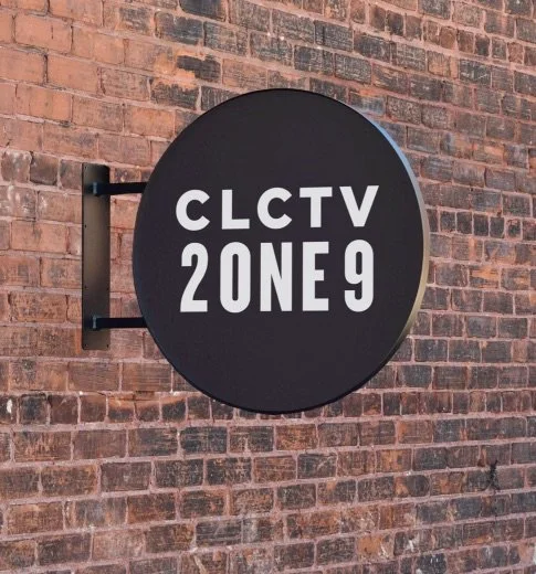 collective 2 zone 9, store sign