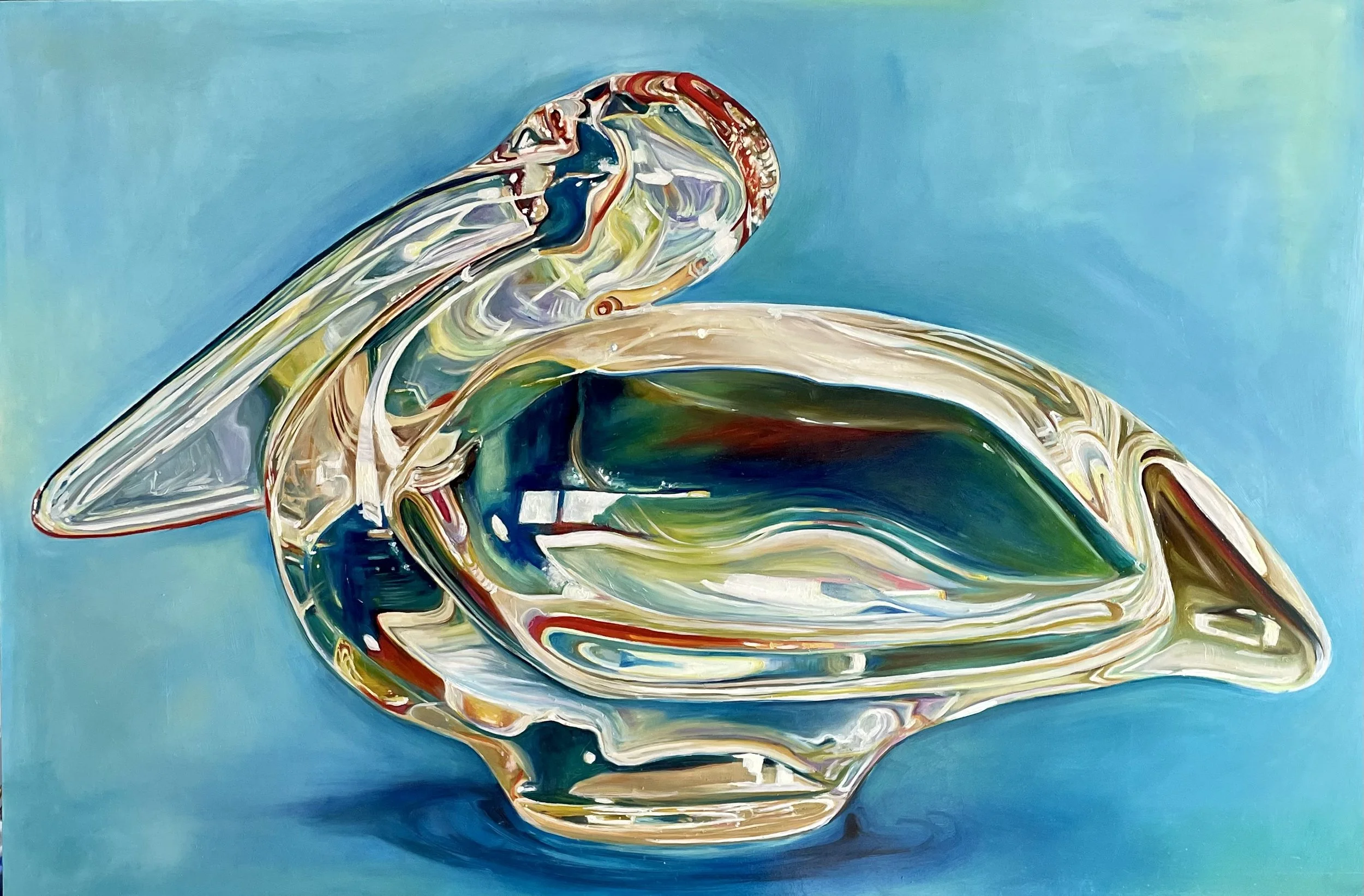 Pélican de Cristal No. 1
24x36
Oil on Cradled Gesso Board 
 2023 🔴