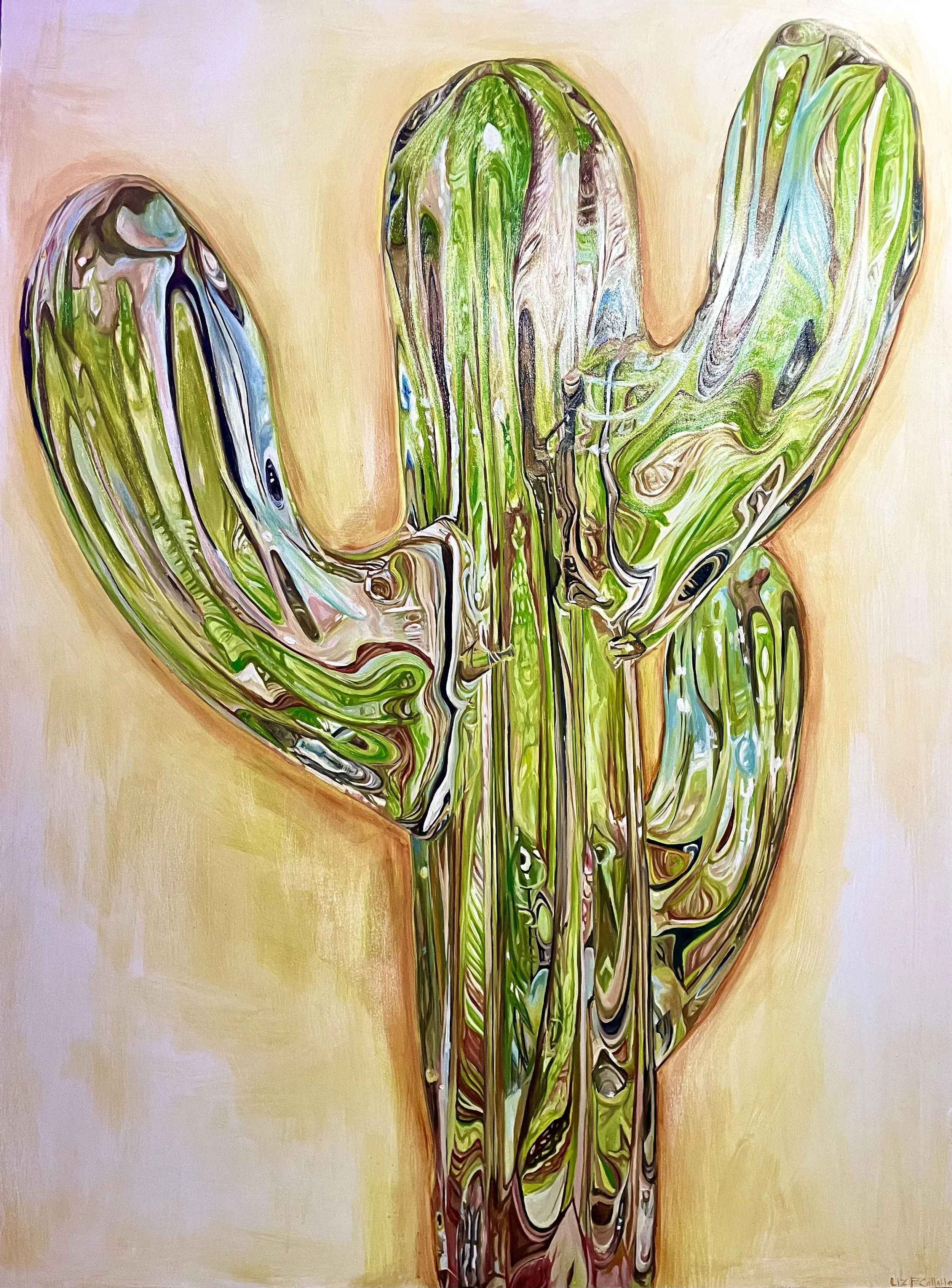 Refracted Cacti
36x48
Oil & Acrylic on cradled Gesso board
2023 🔴
