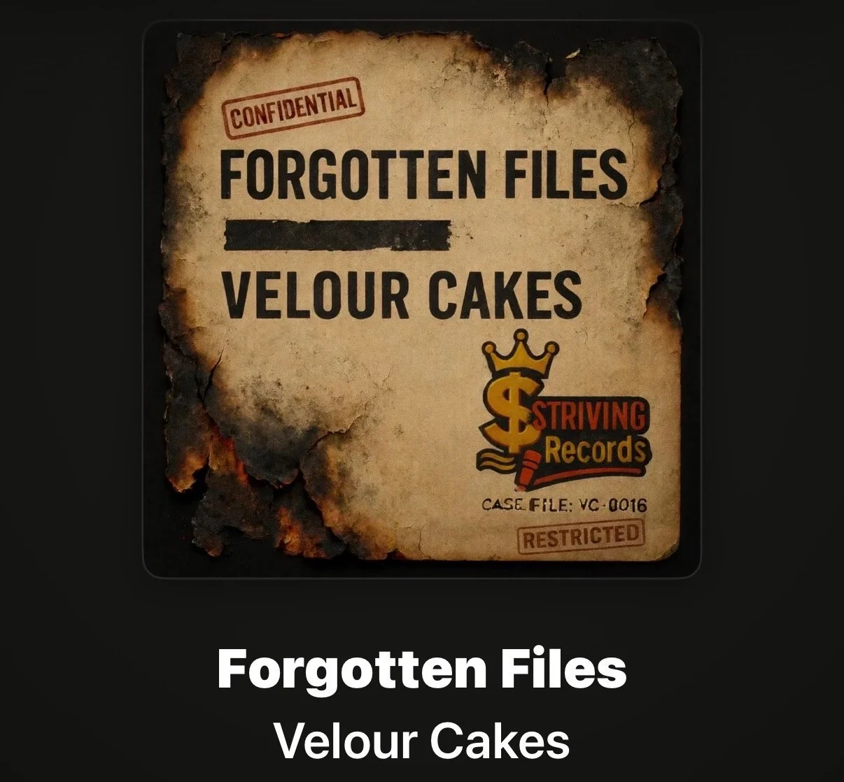 Velour Cakes Album - Forgotten Files (2026)