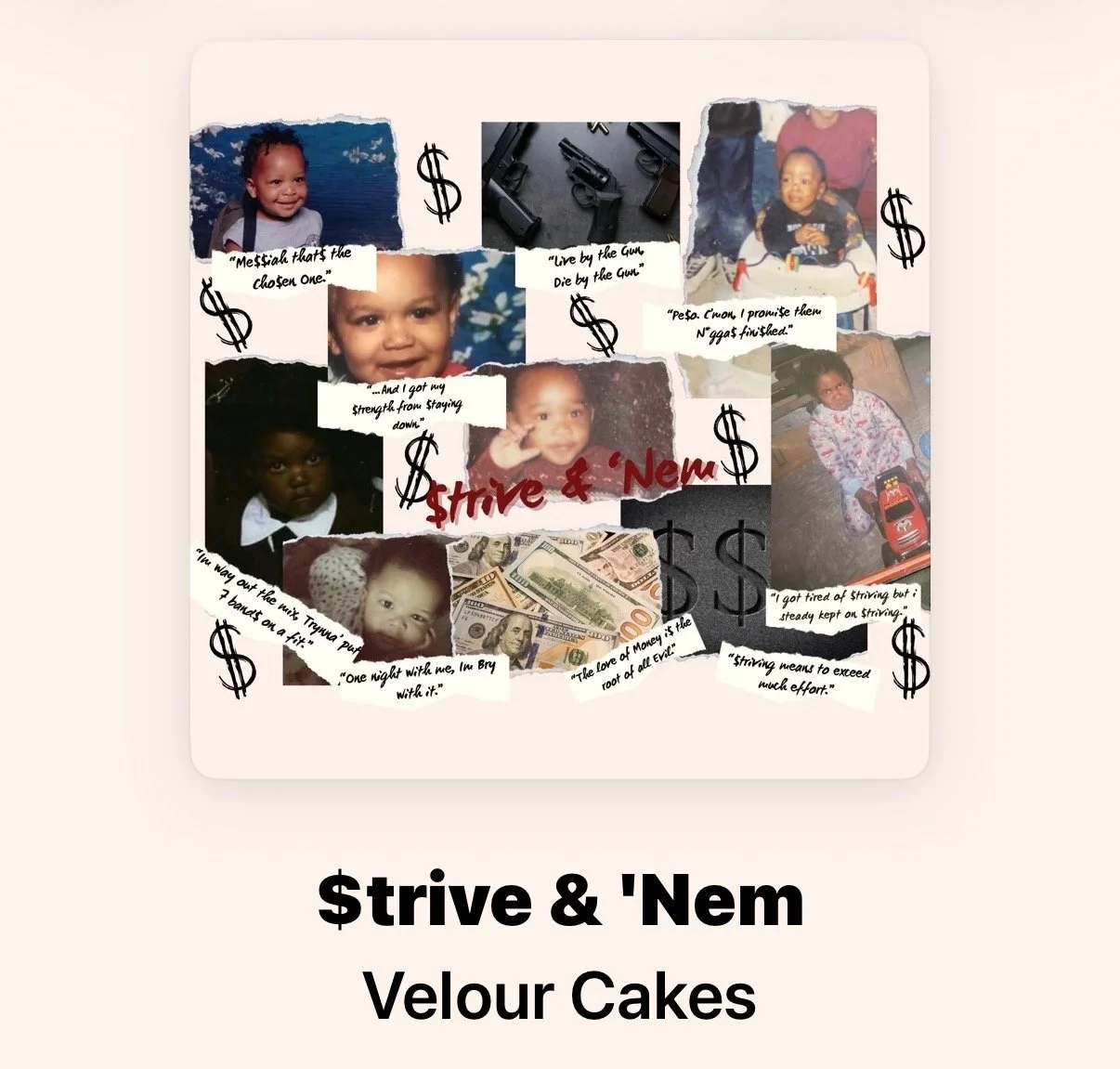 Velour Cakes Album - $trive & 'Nem , with multiple Collaborations. (2024)