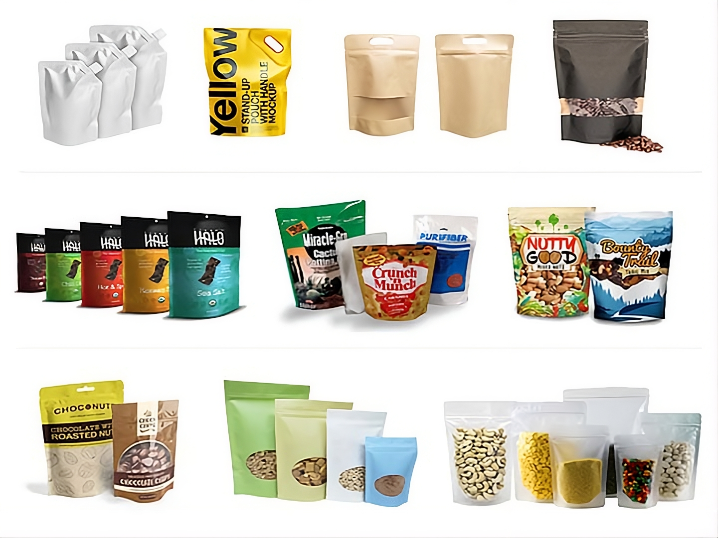Assorted packaged coffee, tea, snack, and baking ingredients