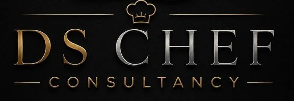 Logo for DS Chef Consultancy with a chef's hat icon above the text.