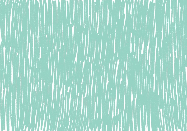 Abstract pattern of irregular black streaks on a turquoise background.