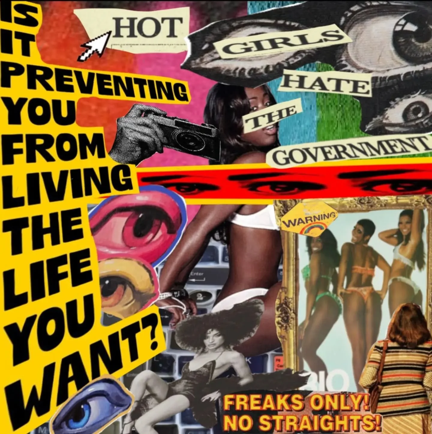 Sometimes I Feel Like Somebody's Watching Me

#digitalcollage #collageart #collage #queerart