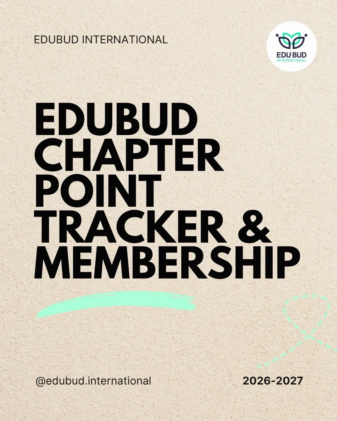 2026-2027 Chapter Point Tracker &amp; Membership System &mdash; designed to recognize members who show up, get involved, and help strengthen the EduBud community throughout the year.

Earn points through monthly meetings, community engagement, chapte