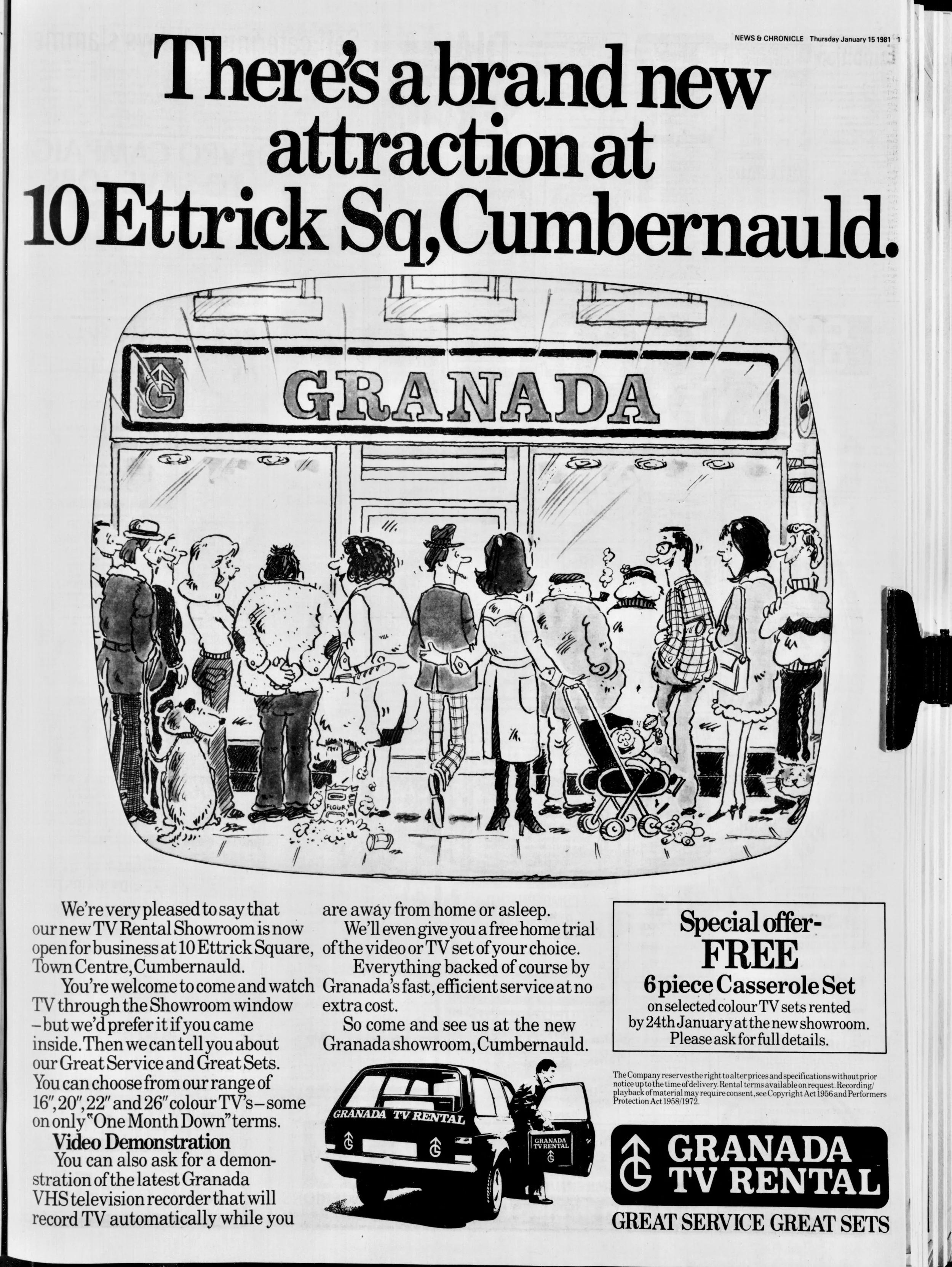 Granada TV Rental Jan 1981
