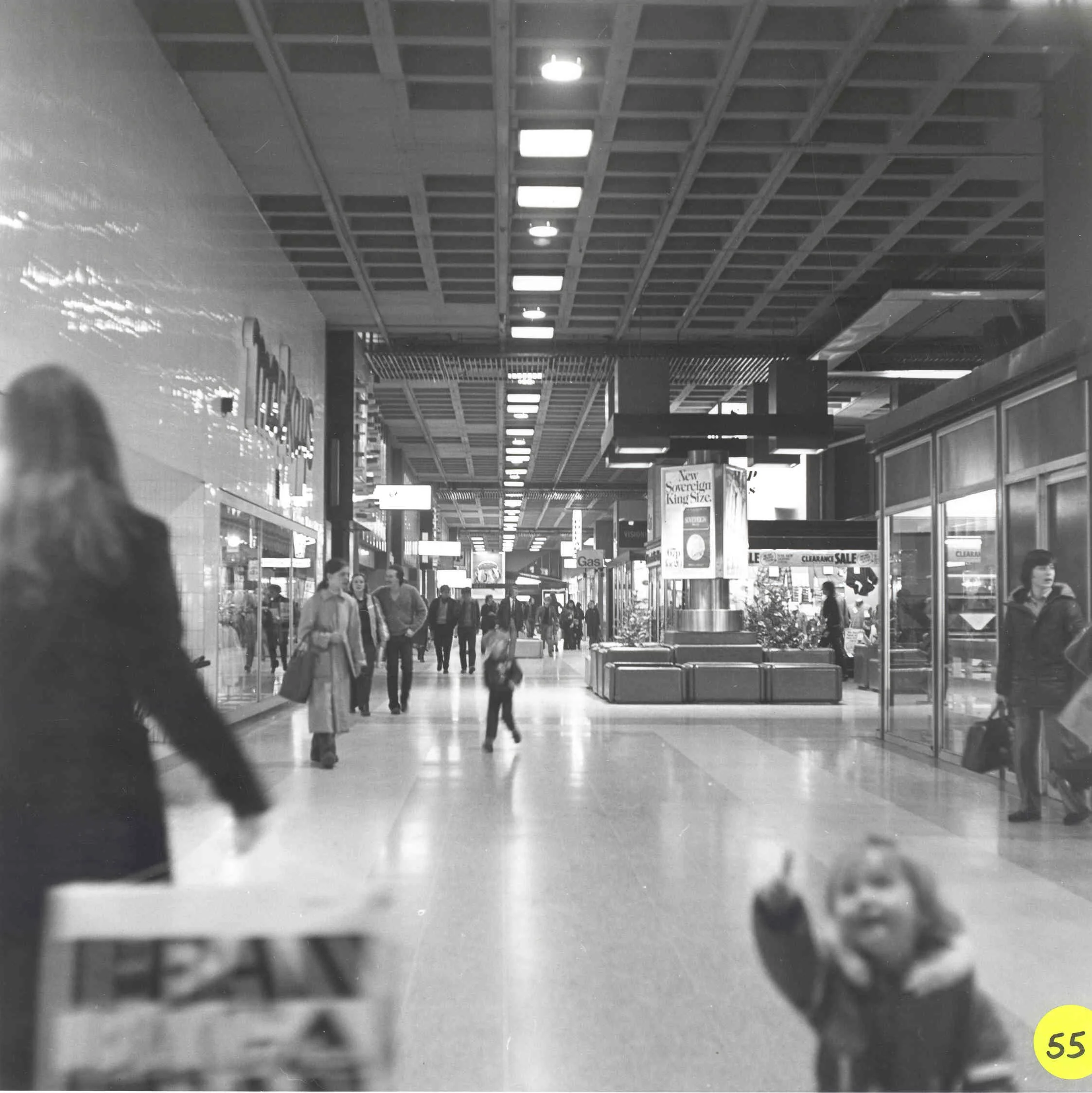 Phase 1 mall at the corner of R.S. McColl. Photo taken from CDC Collection, held in NLC Archives.