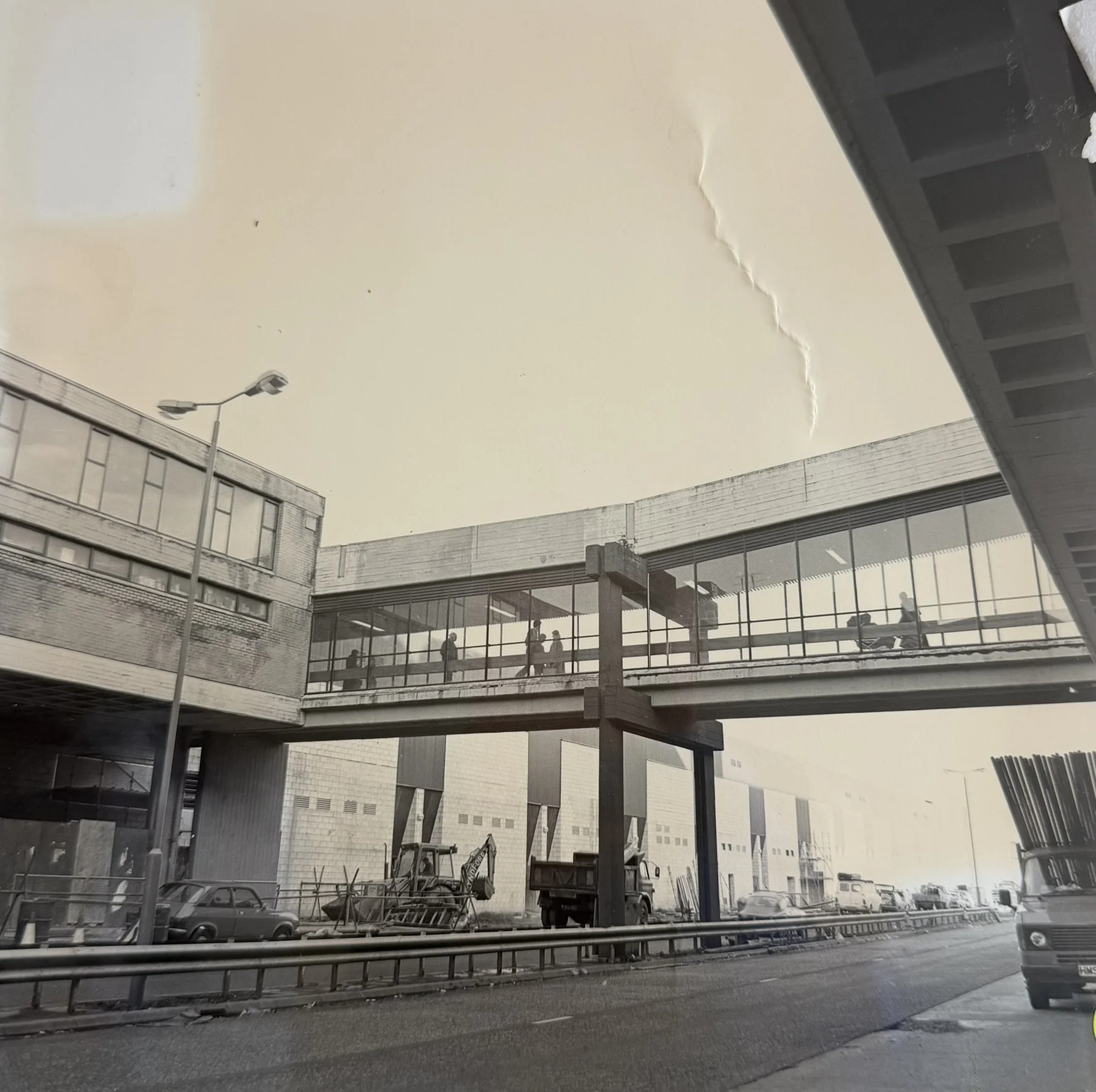 Walkway across Central Way. Photo taken from CDC Collection, held in NLC Archives.