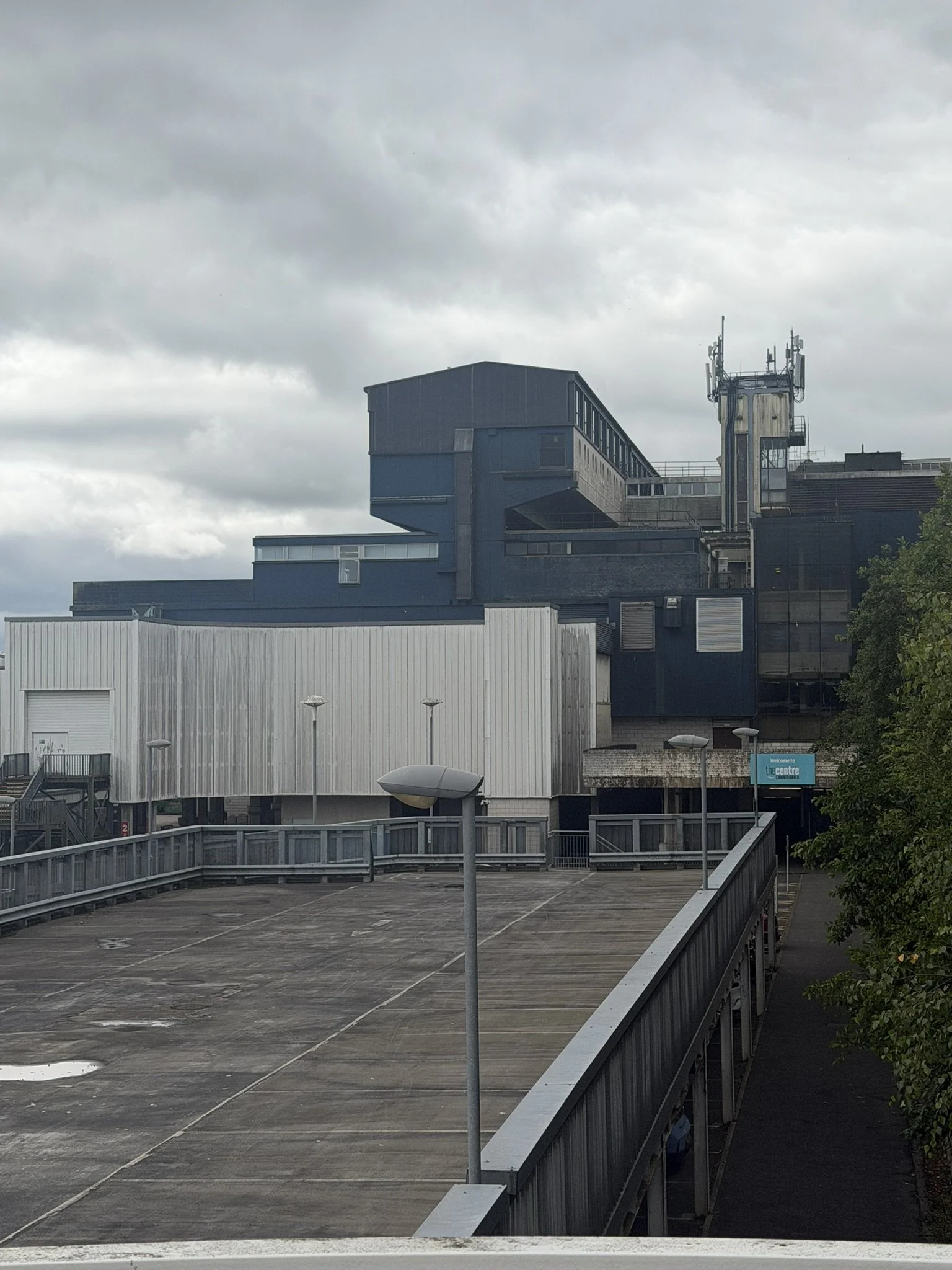 Top level of the multi-level car park