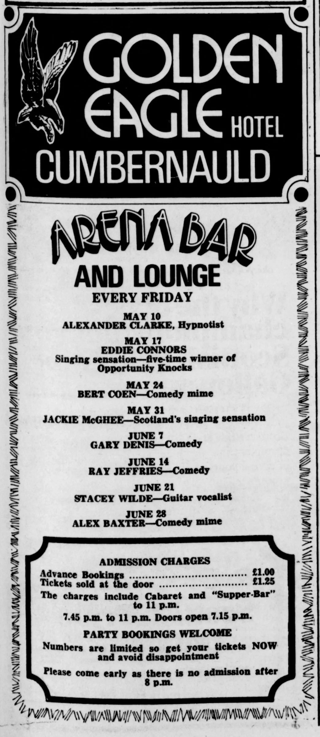 Golden Eagle Hotel May 1974
